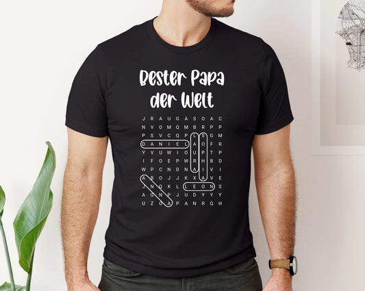 Papa Wortsuchrätsel T-Shirt