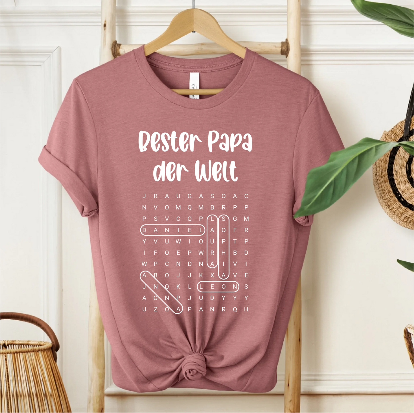 Papa Wortsuchrätsel T-Shirt