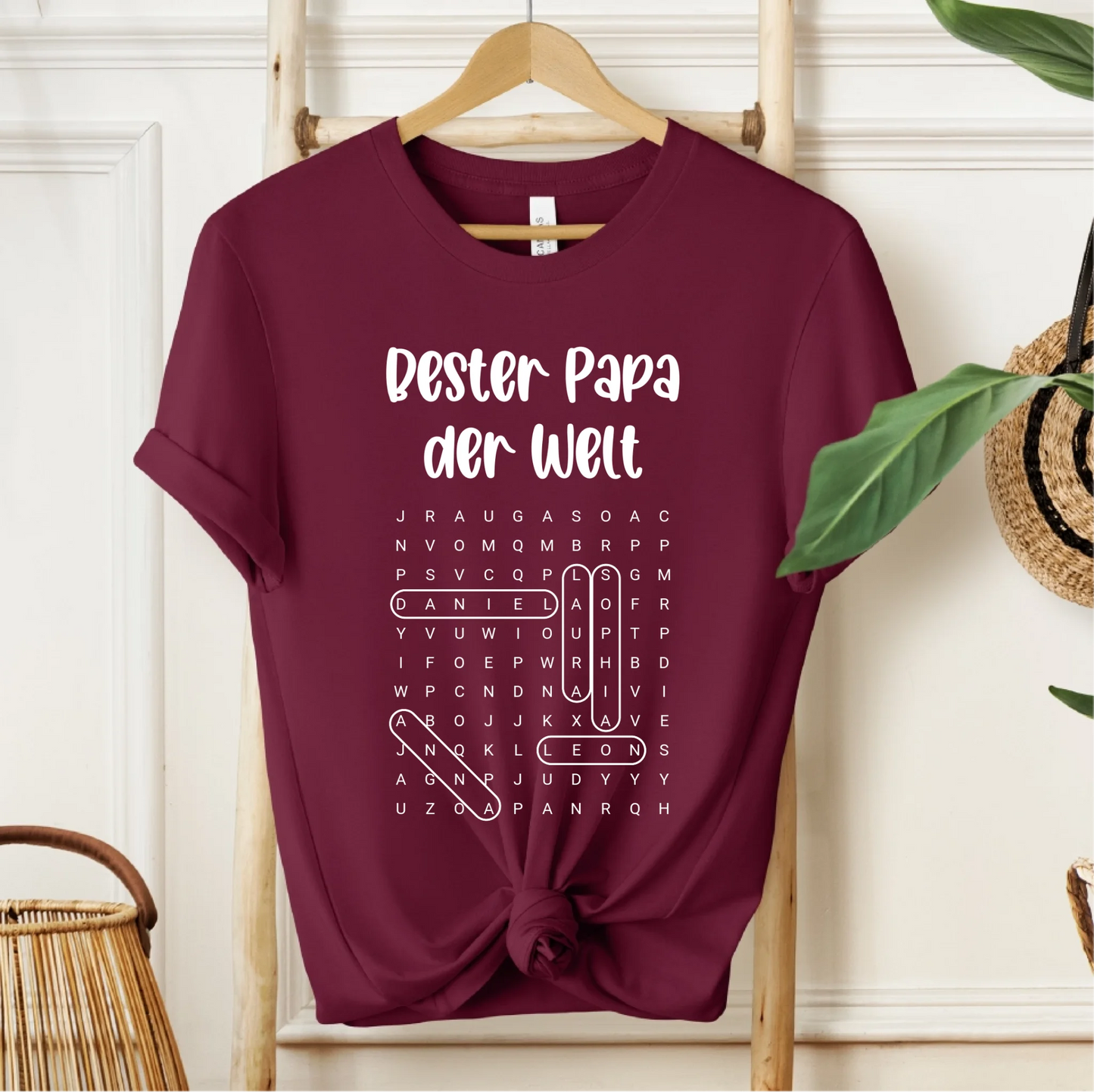 Papa Wortsuchrätsel T-Shirt
