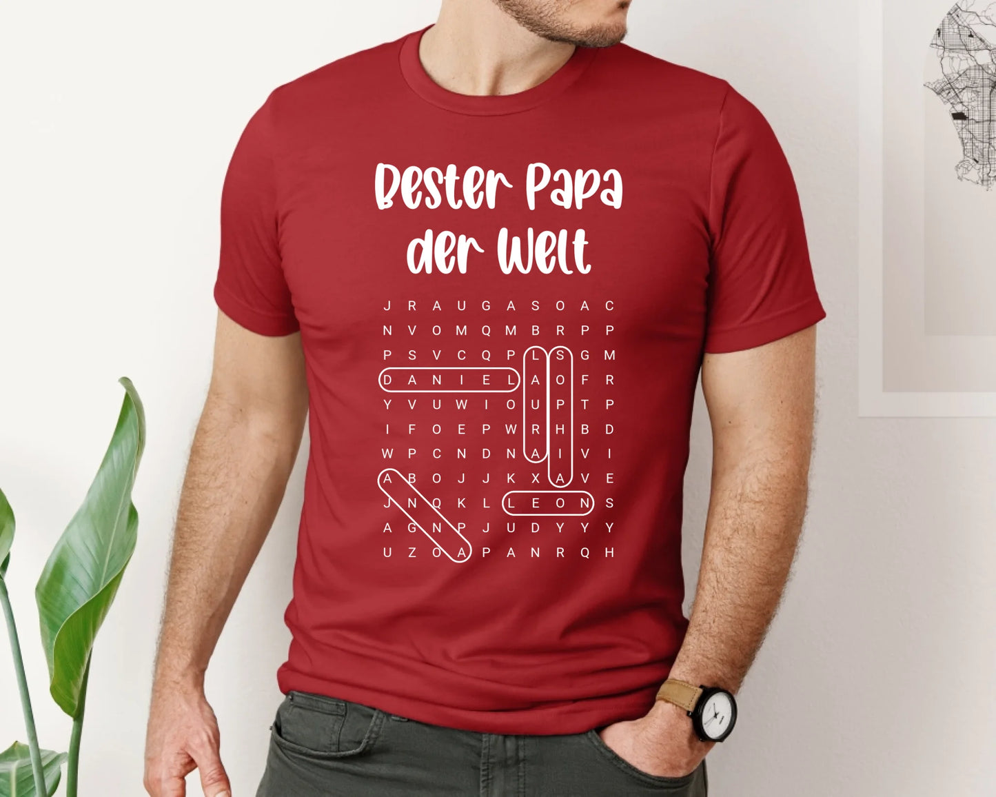 Papa Wortsuchrätsel T-Shirt