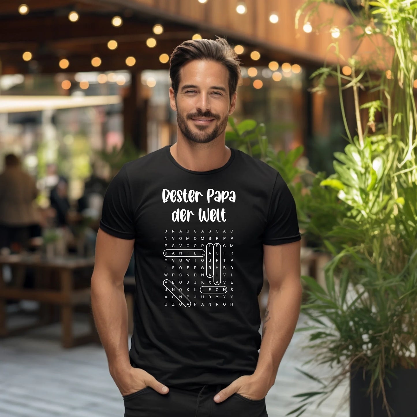 Papa Wortsuchrätsel T-Shirt