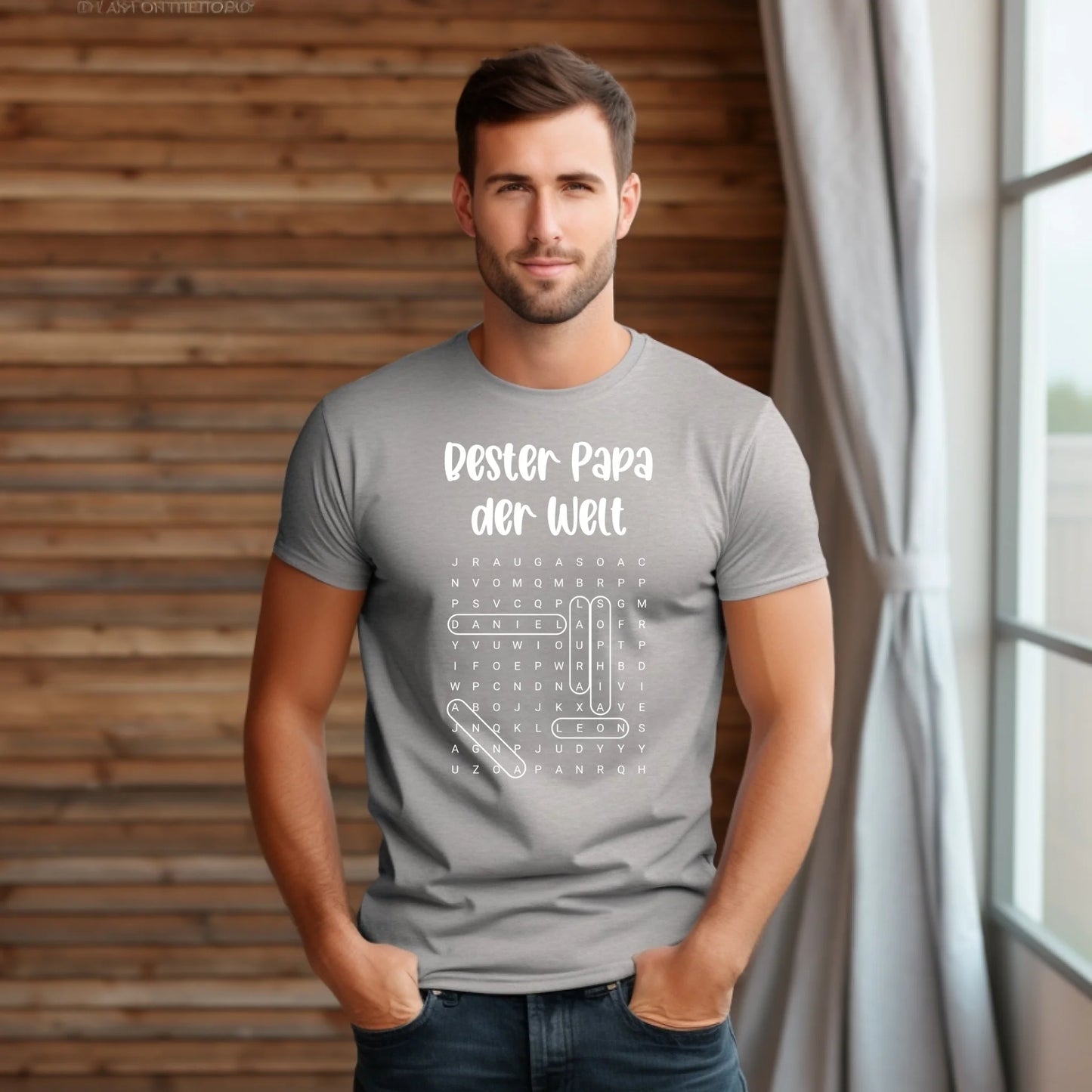 Papa Wortsuchrätsel T-Shirt