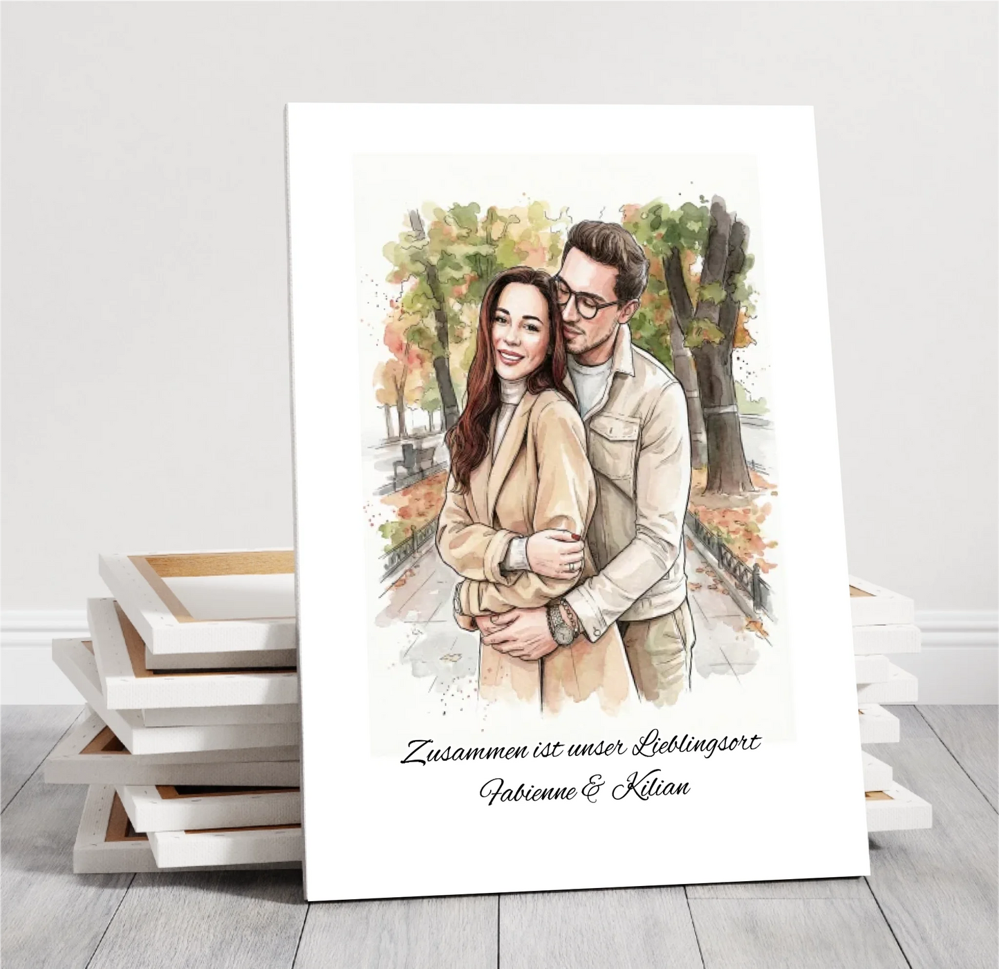 Foto Poster Watercolor personalisiert