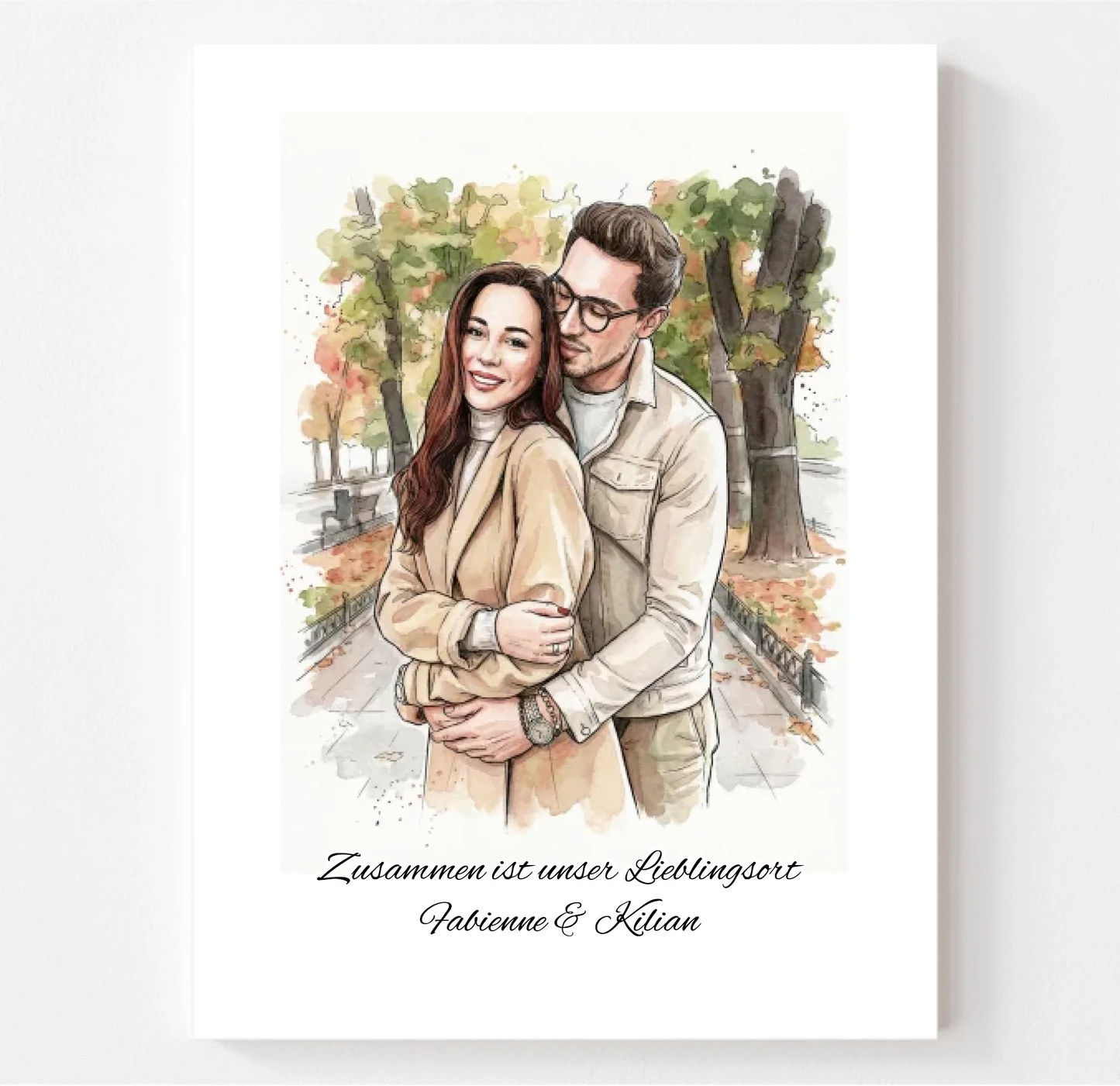 Foto Poster Watercolor personalisiert
