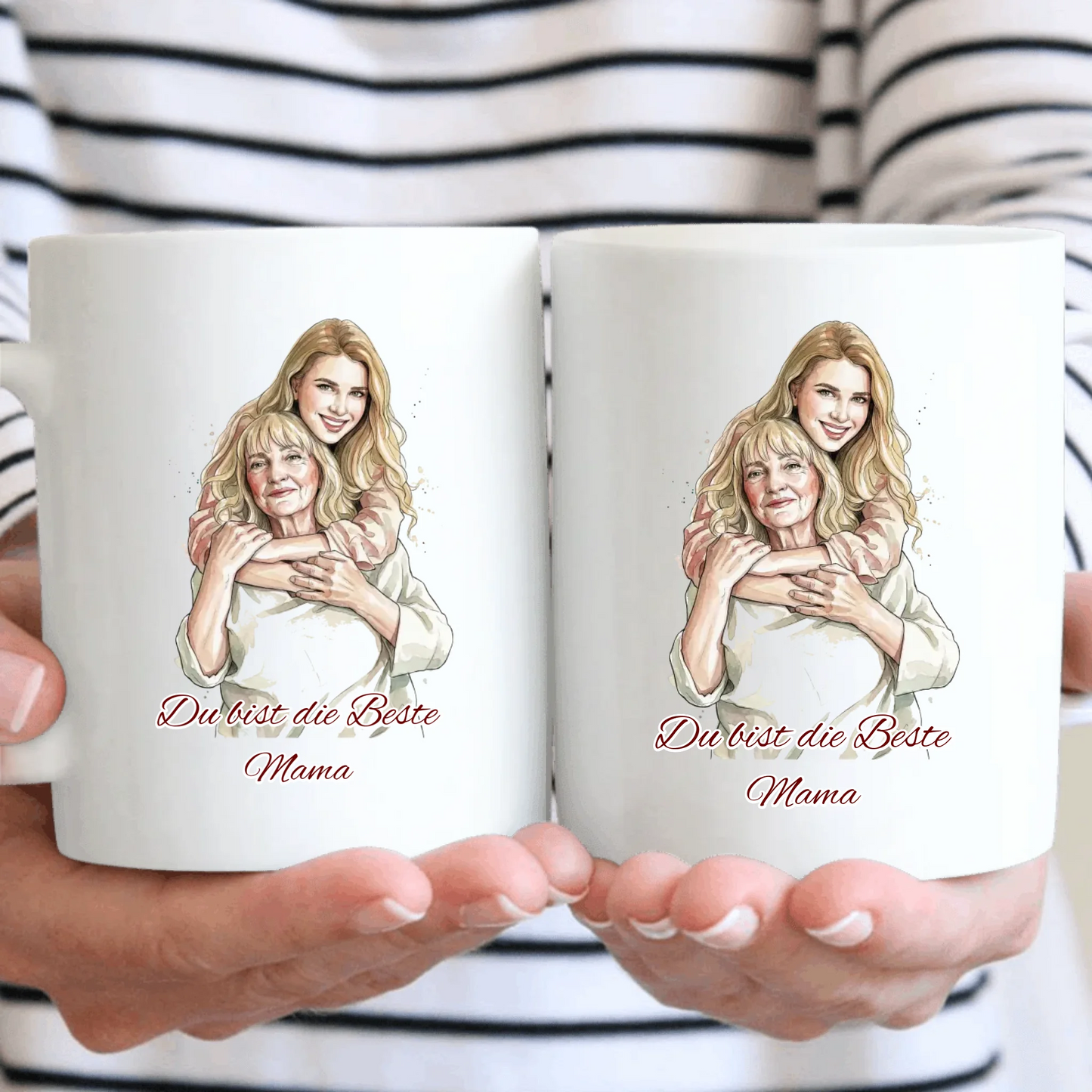 Deine Foto Tasse in Watercolorstyle