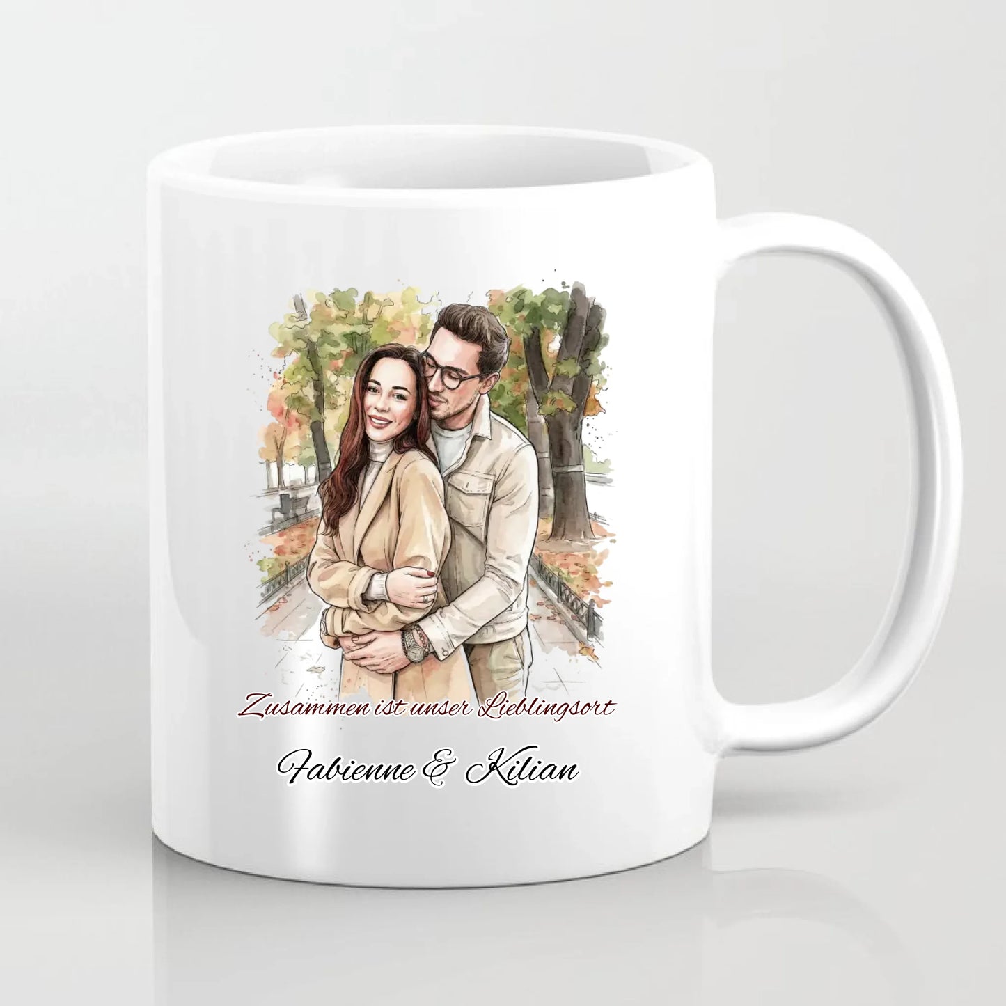Personalisierte Foto Tasse Watercolor