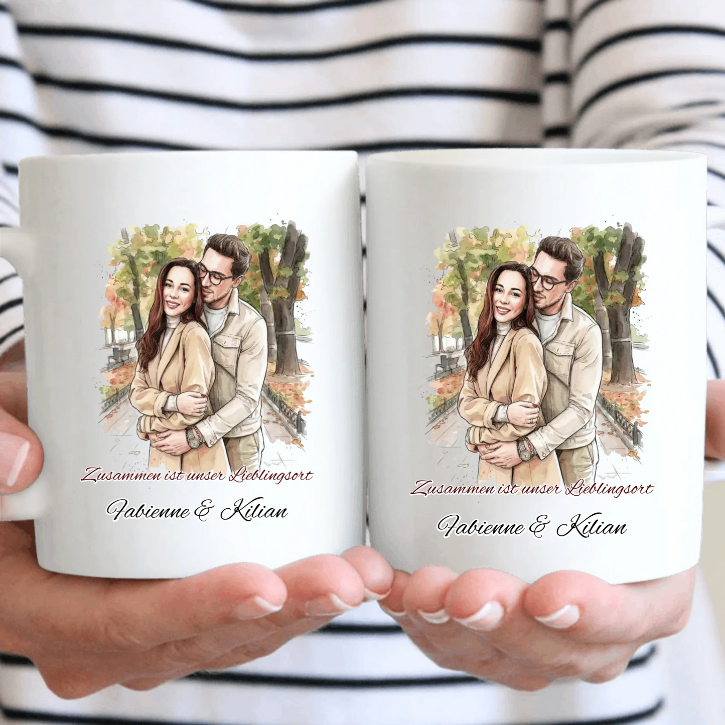 Personalisierte Foto Tasse Watercolor