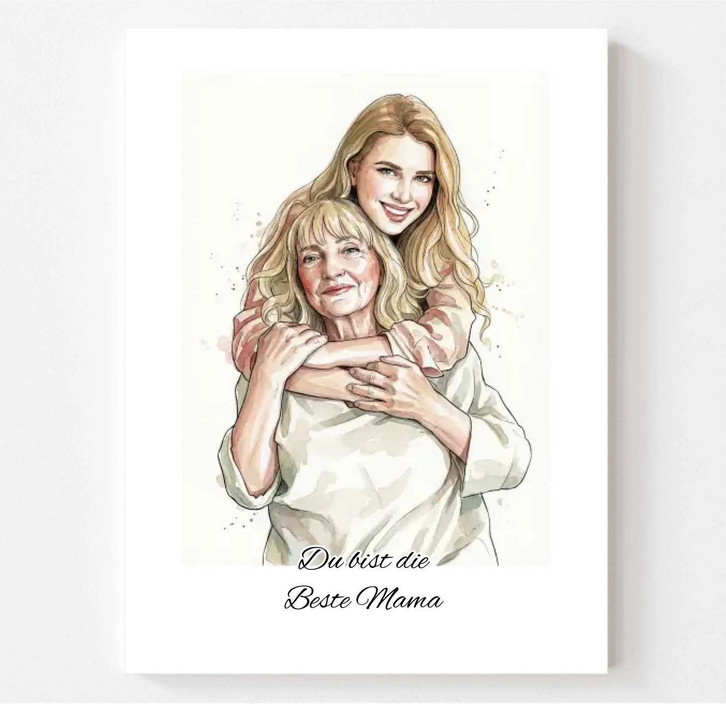 Personalisiertes Watercolor Poster mit deinem Foto