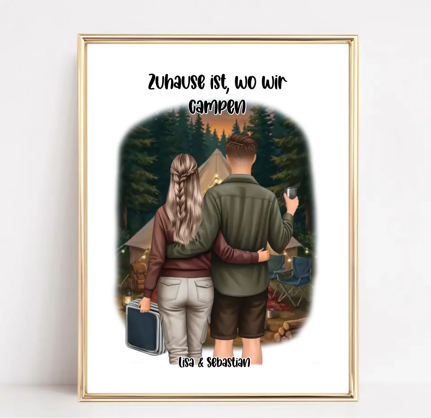 Camper/Zelten Poster