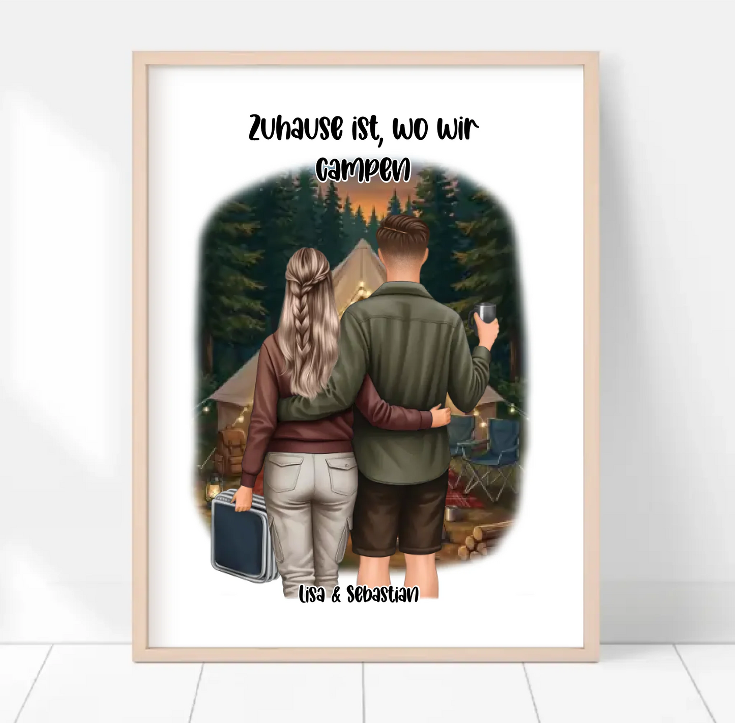 Camper/Zelten Poster