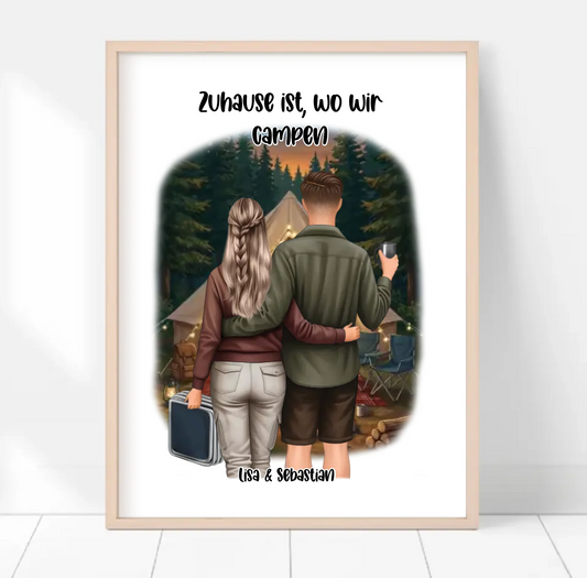 Camper/Zelten Poster