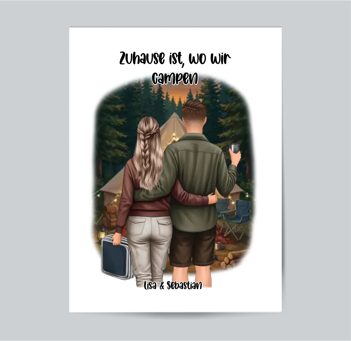 Camper/Zelten Poster
