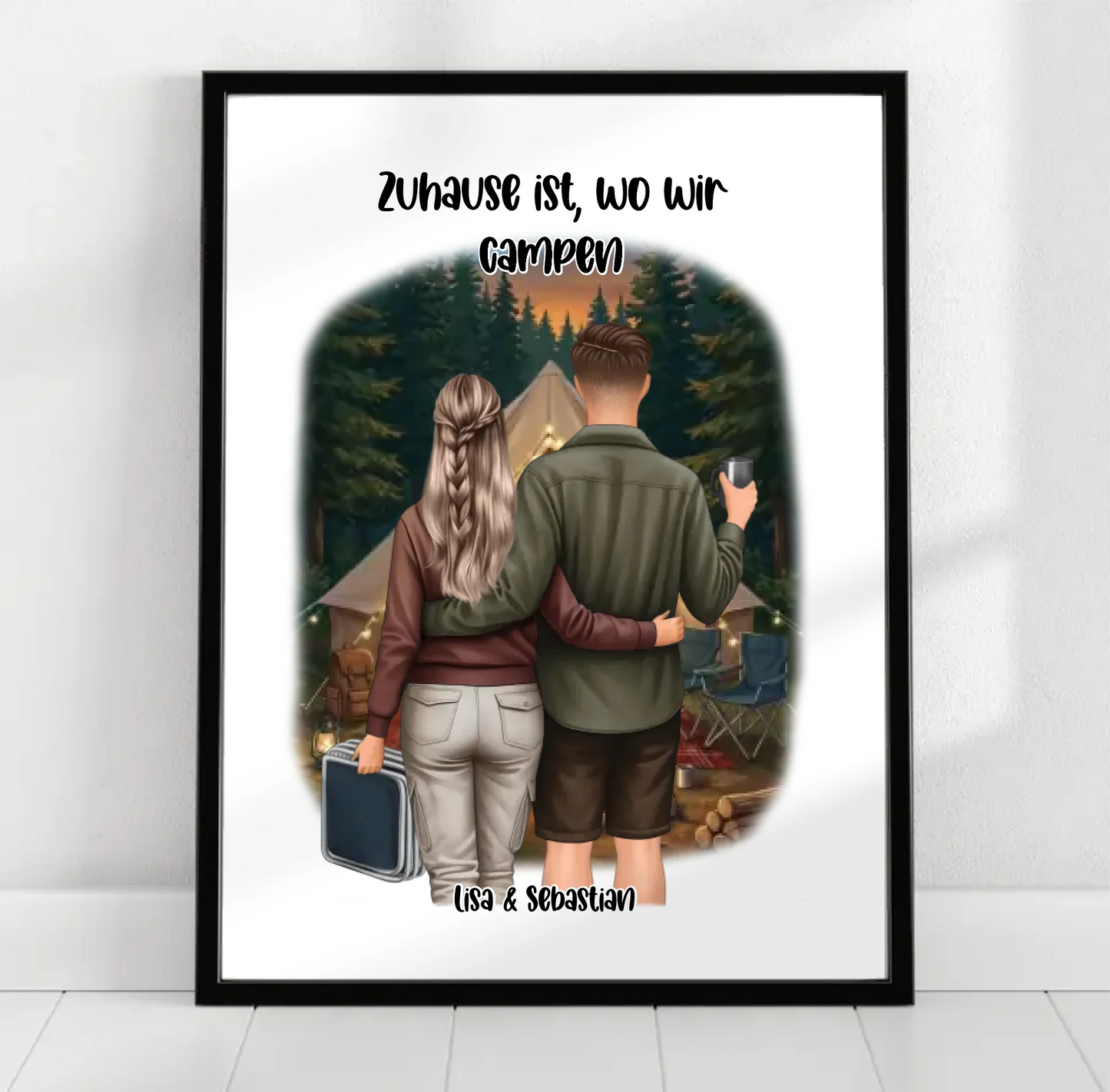 Camper/Zelten Poster