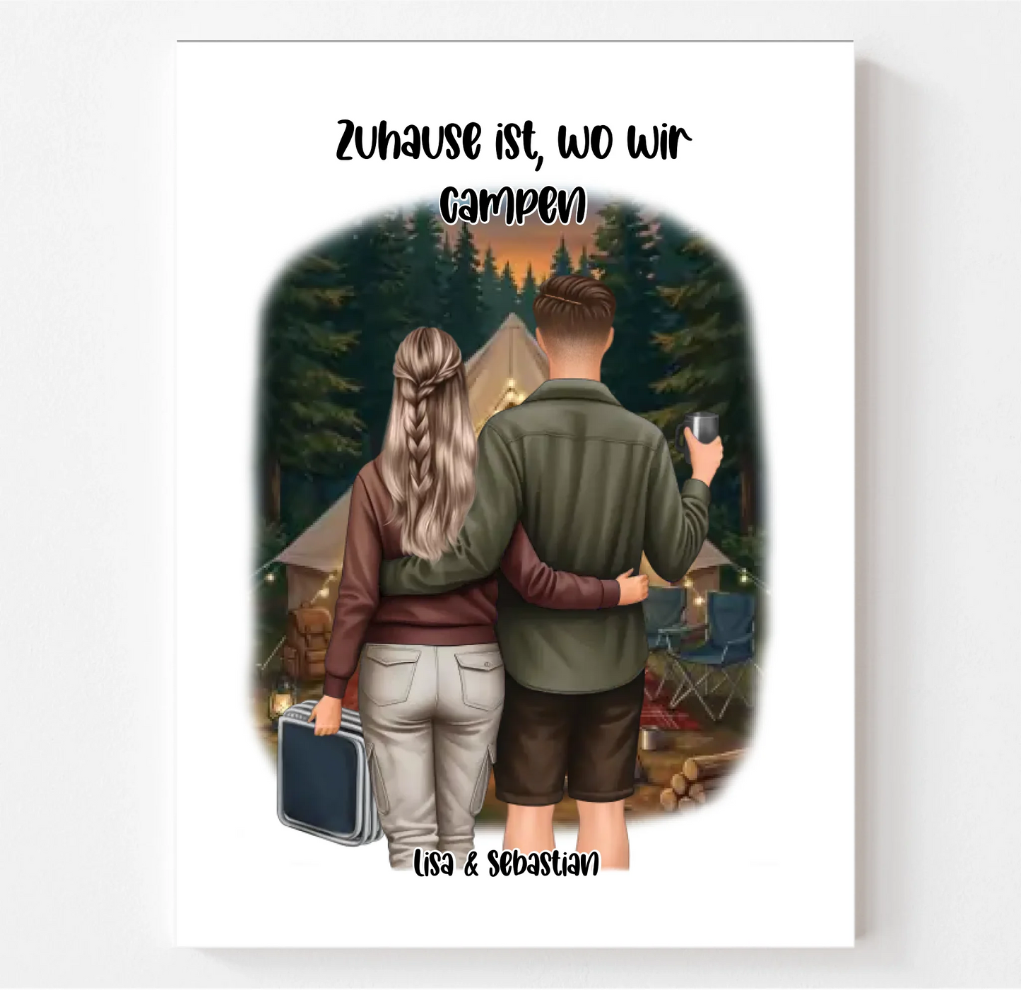 Camper/Zelten Poster