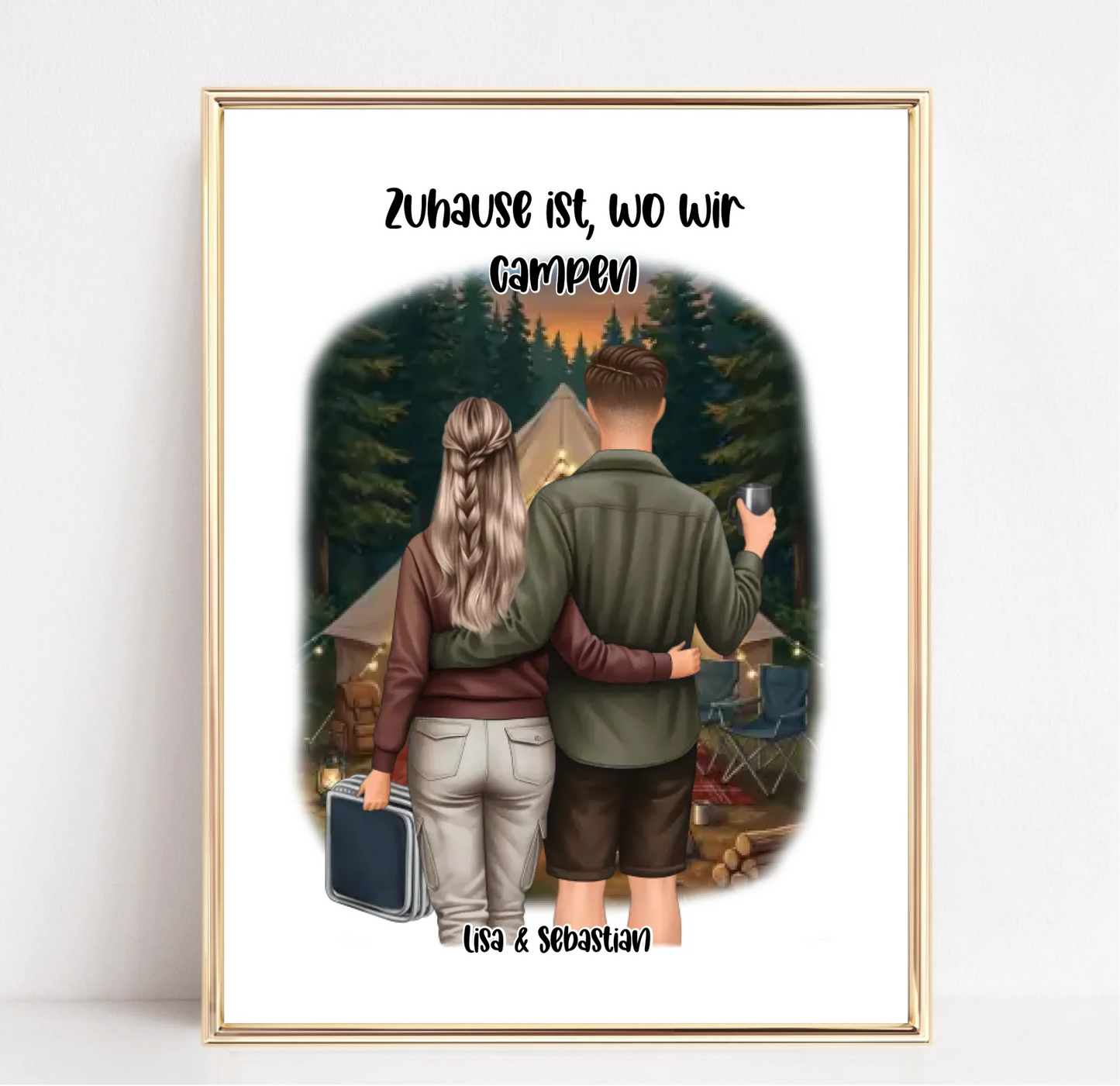 Camper/Zelten Poster