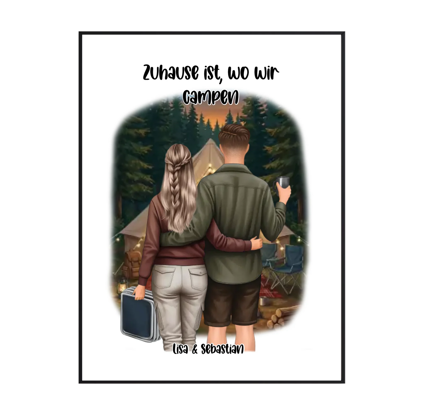 Camper/Zelten Poster