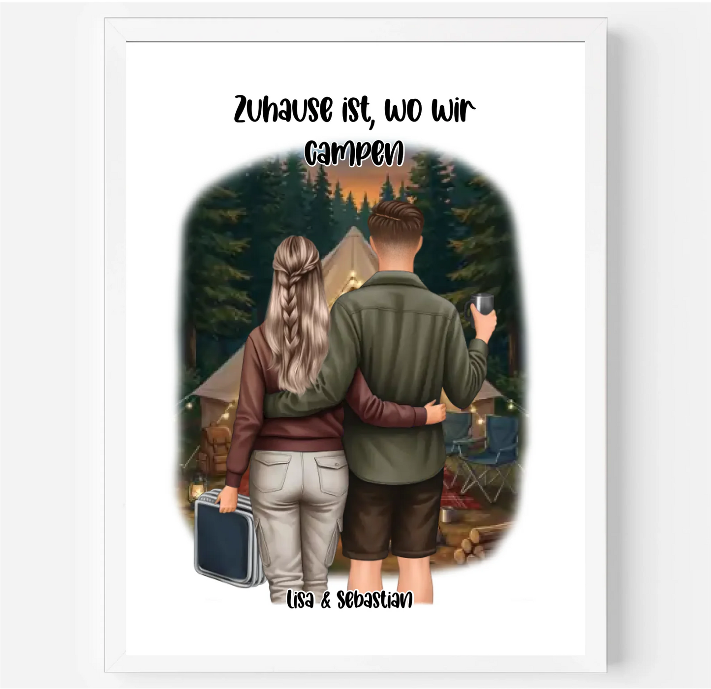 Camper/Zelten Poster
