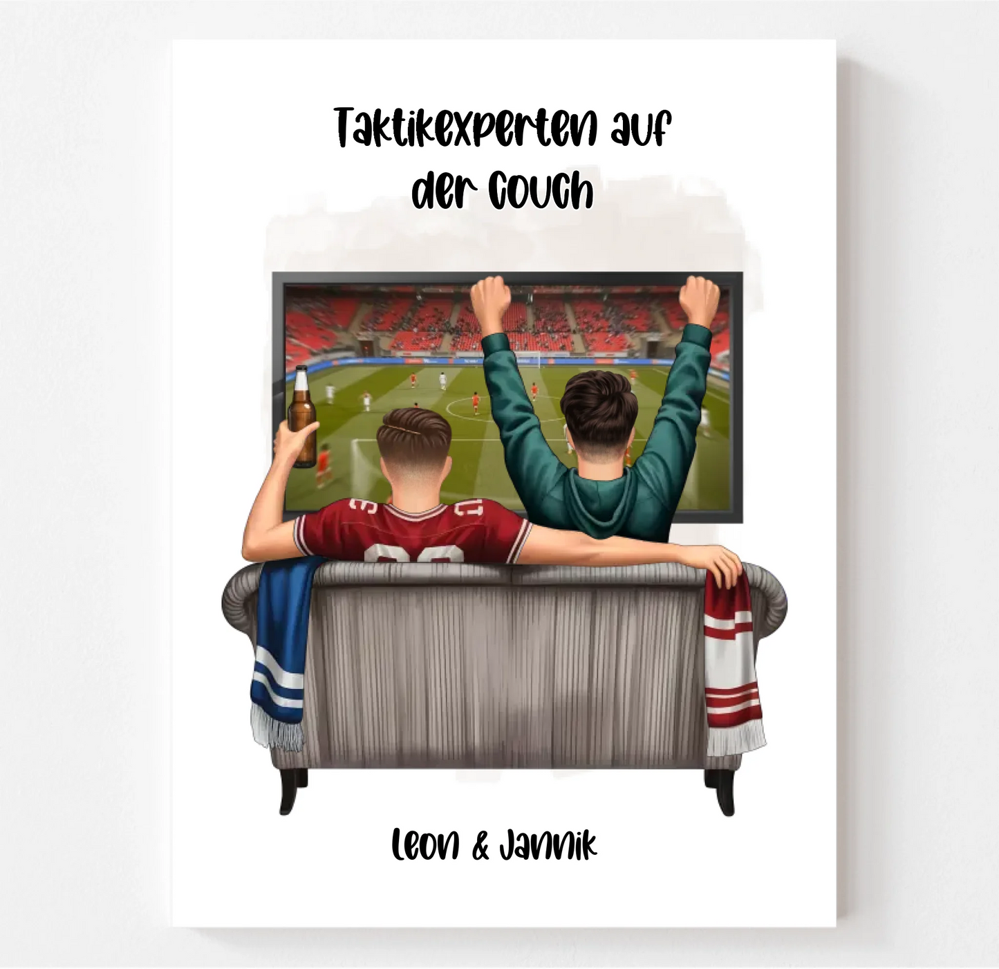 Beste Freunde Männer Sport Poster