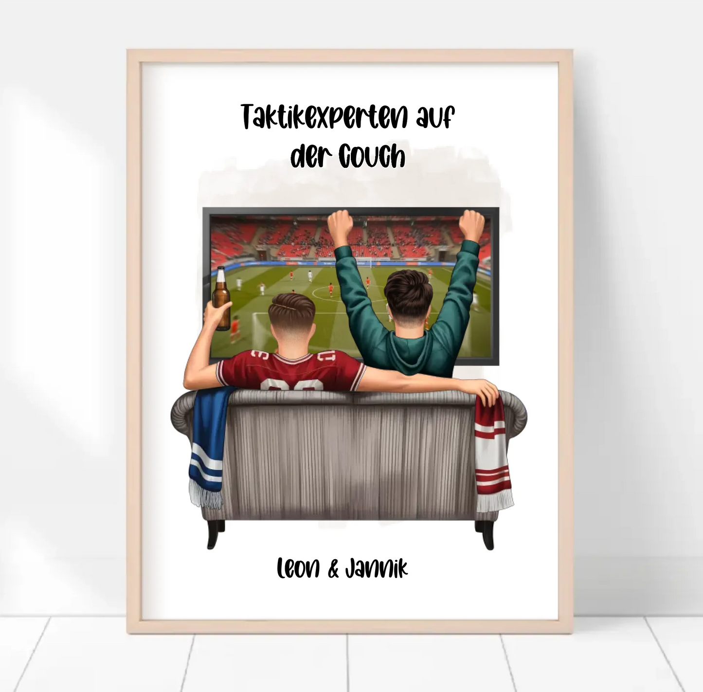 Beste Freunde Männer Sport Poster