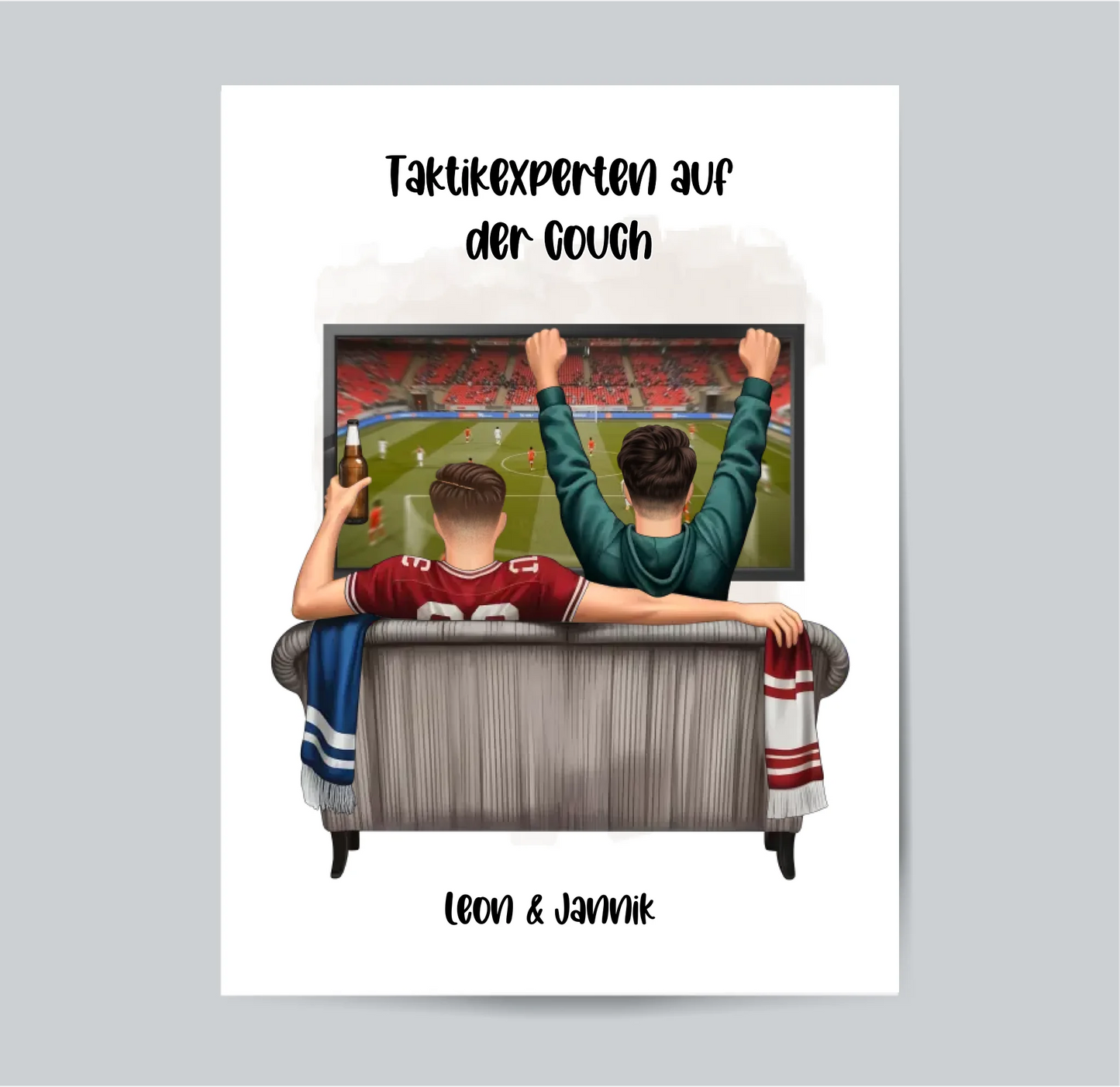 Beste Freunde Männer Sport Poster