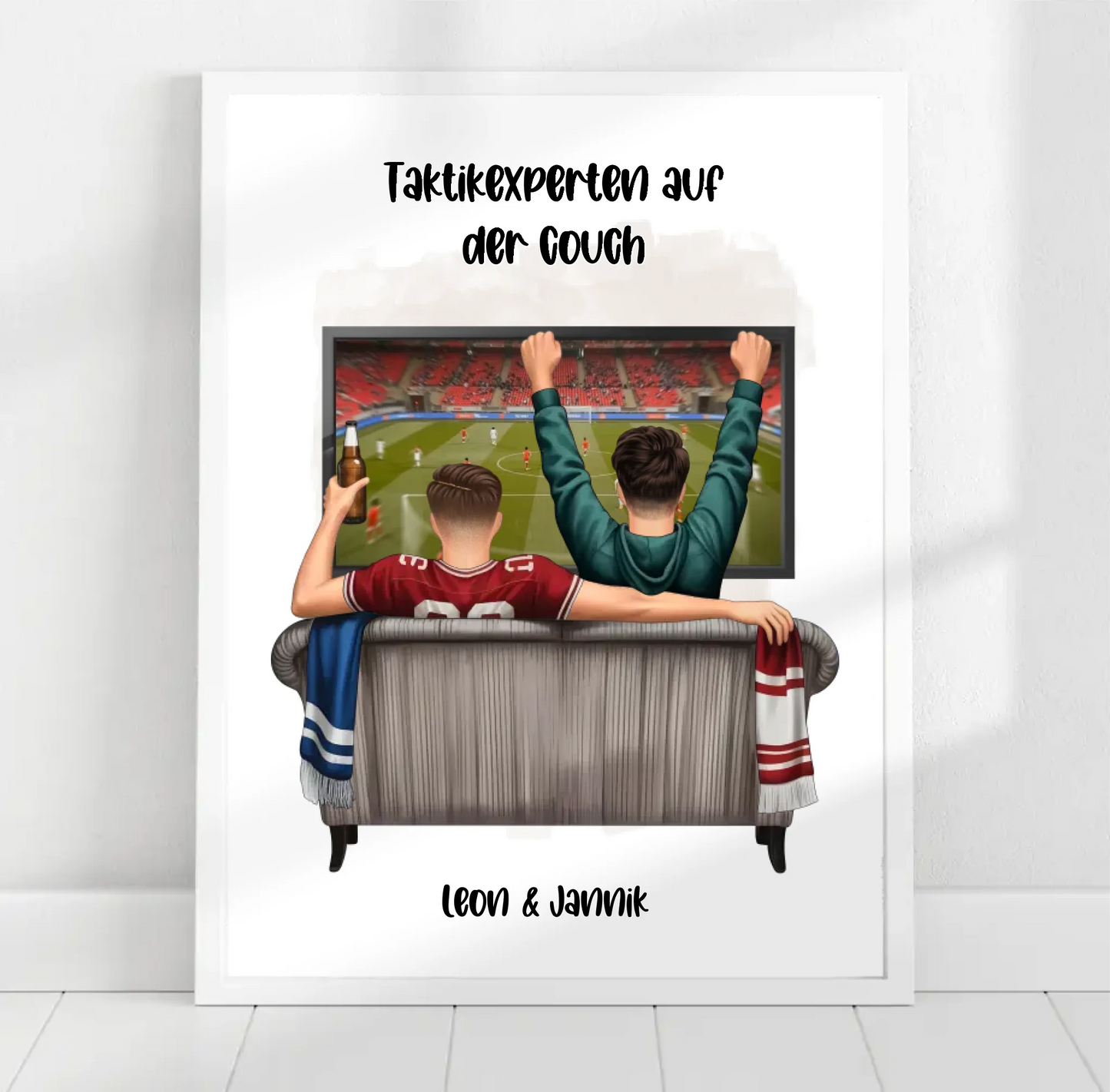 Beste Freunde Männer Sport Poster