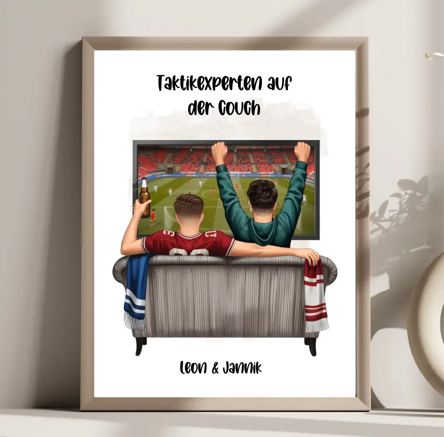 Beste Freunde Männer Sport Poster