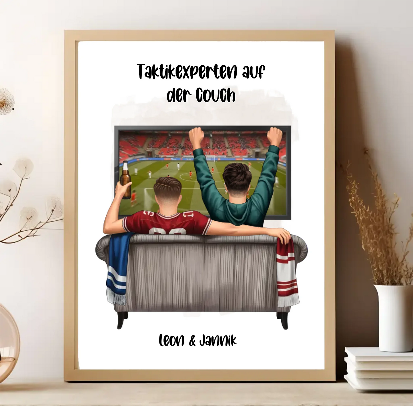 Beste Freunde Männer Sport Poster