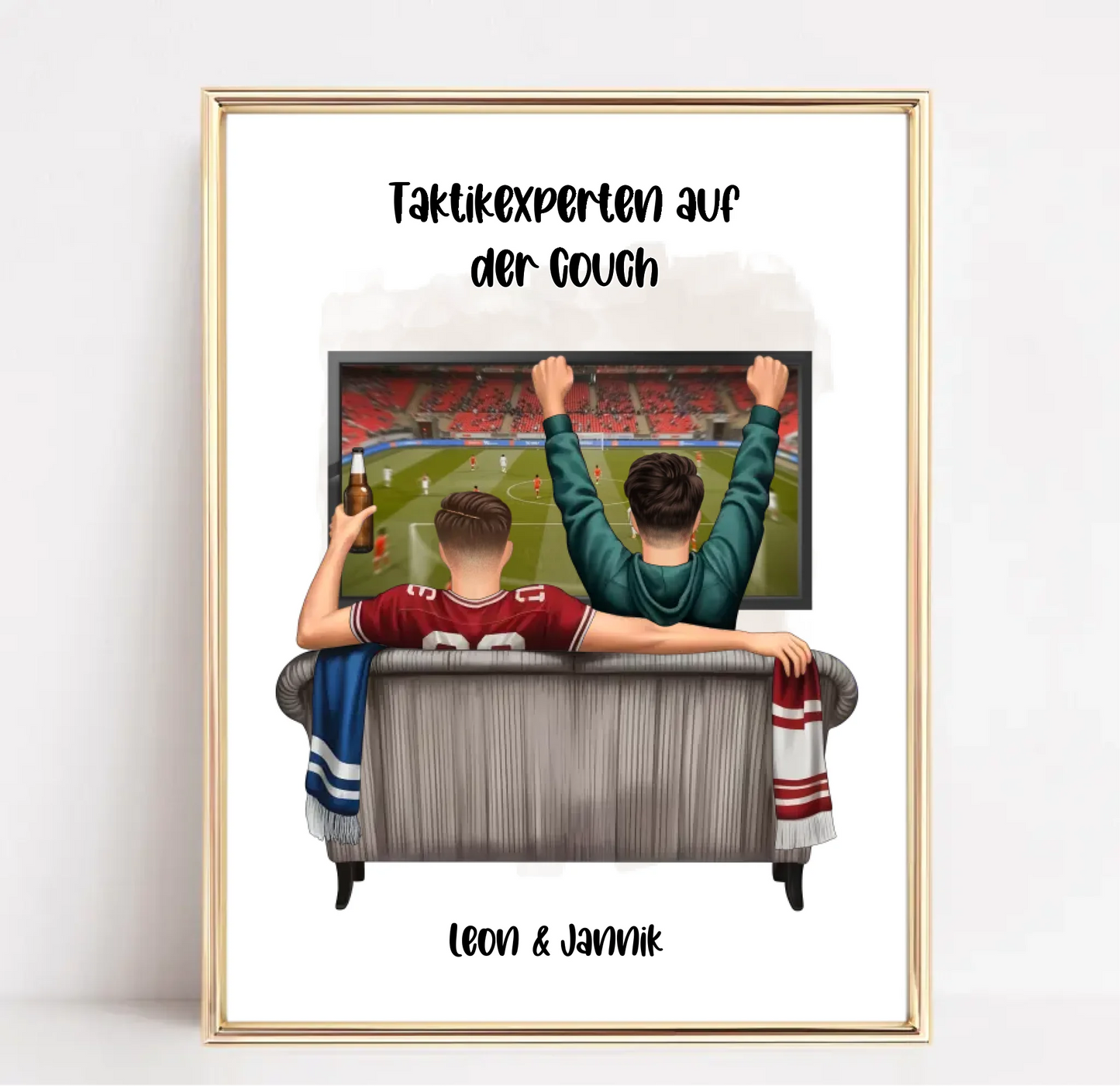 Beste Freunde Männer Sport Poster