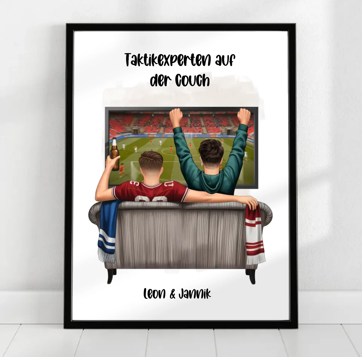 Beste Freunde Männer Sport Poster