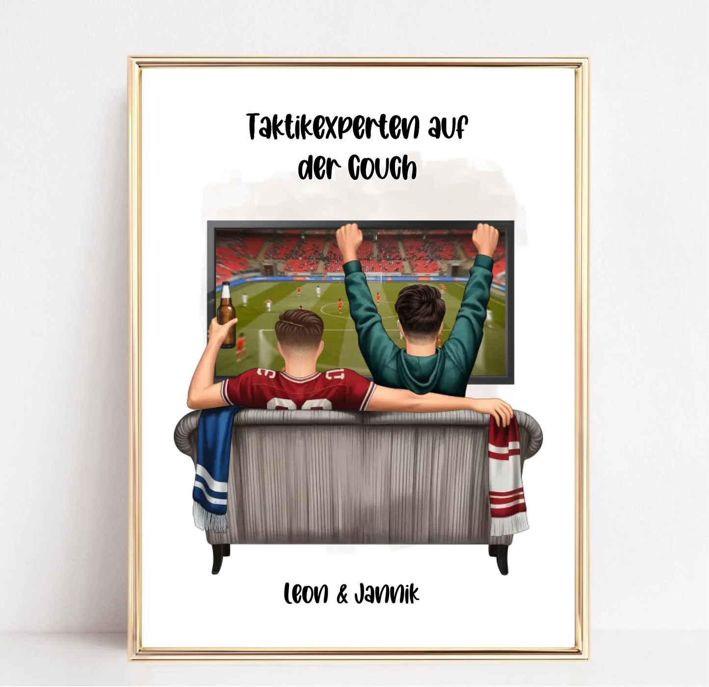 Beste Freunde Männer Sport Poster