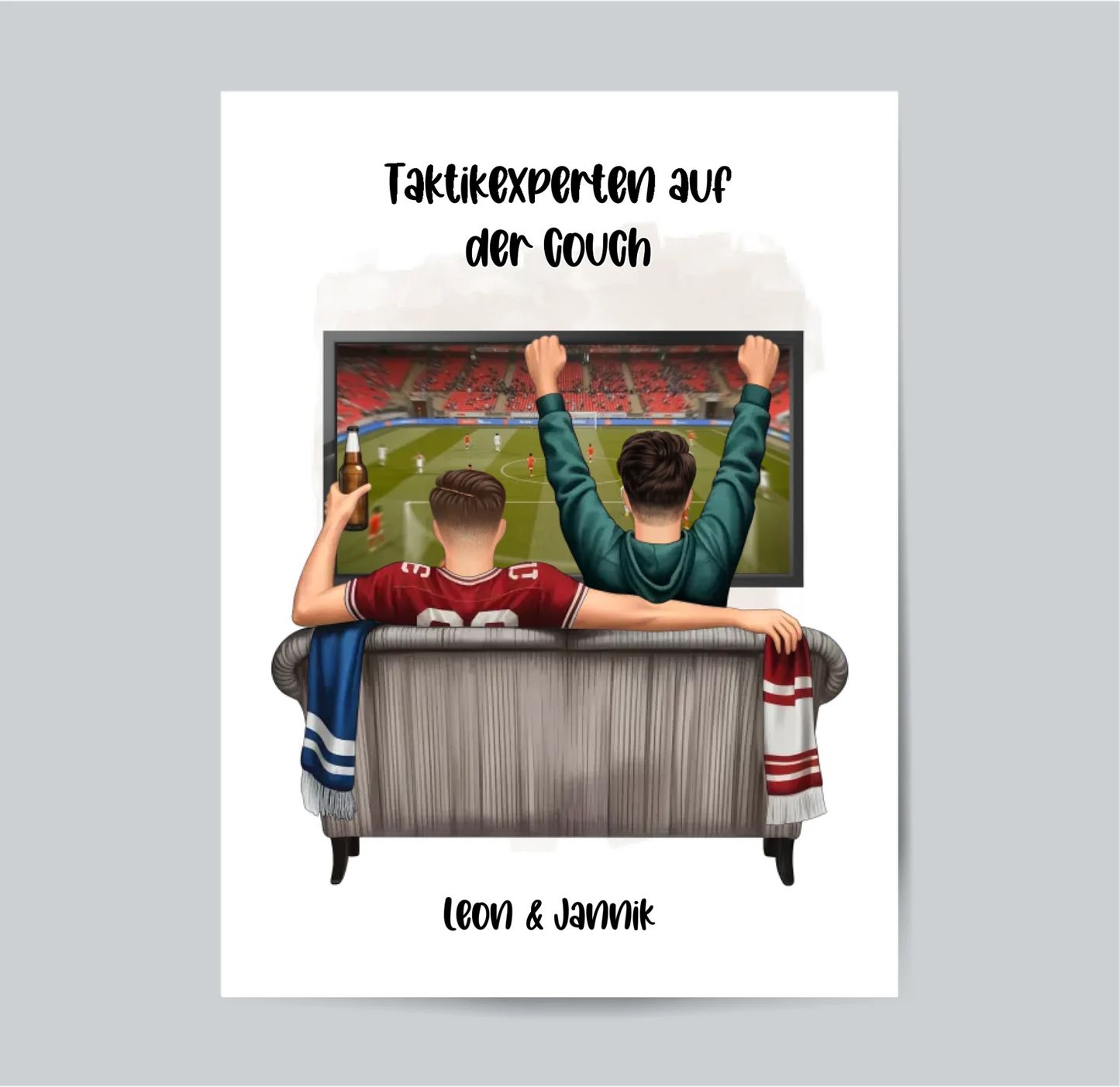 Beste Freunde Männer Sport Poster