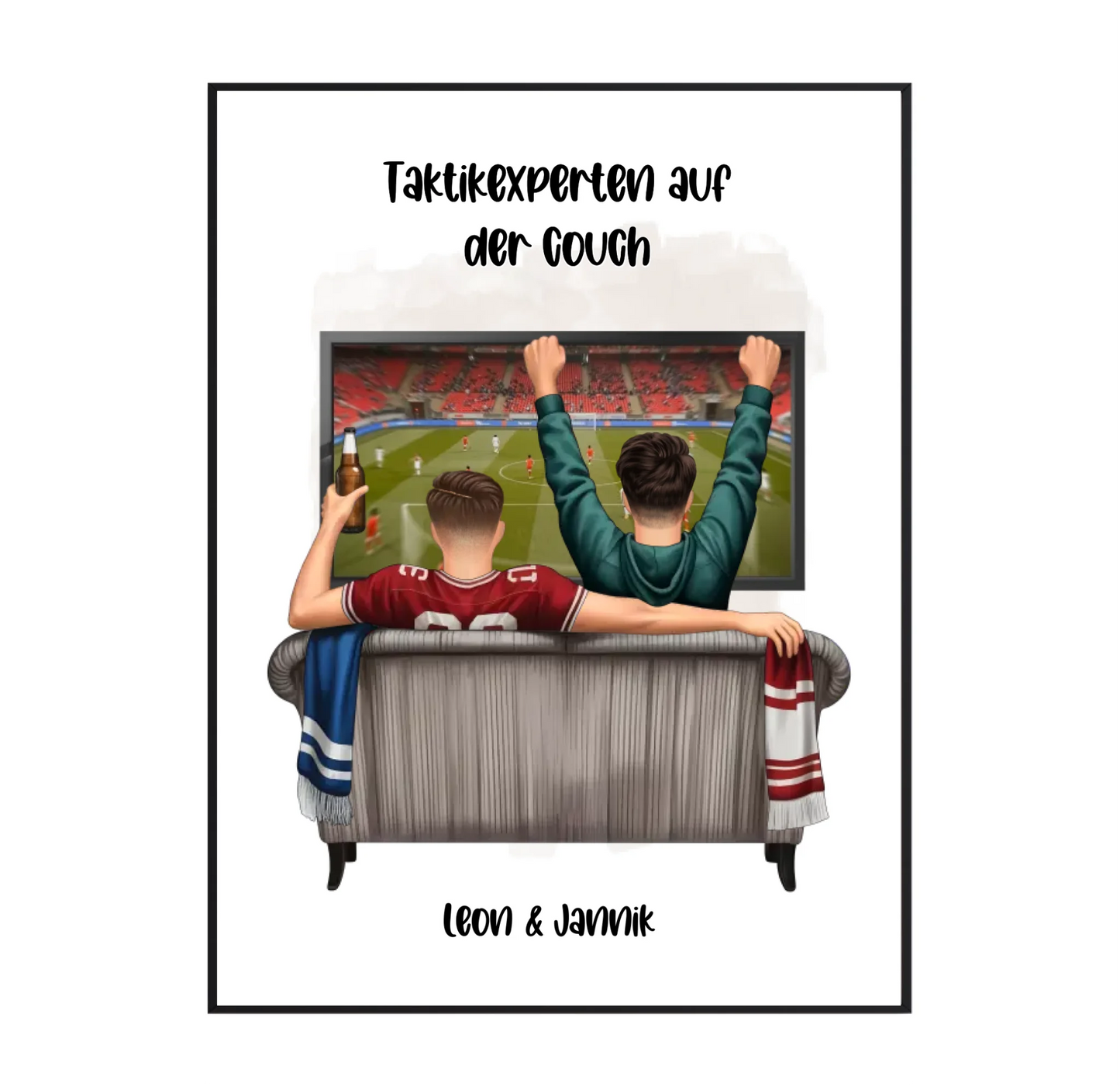 Beste Freunde Männer Sport Poster