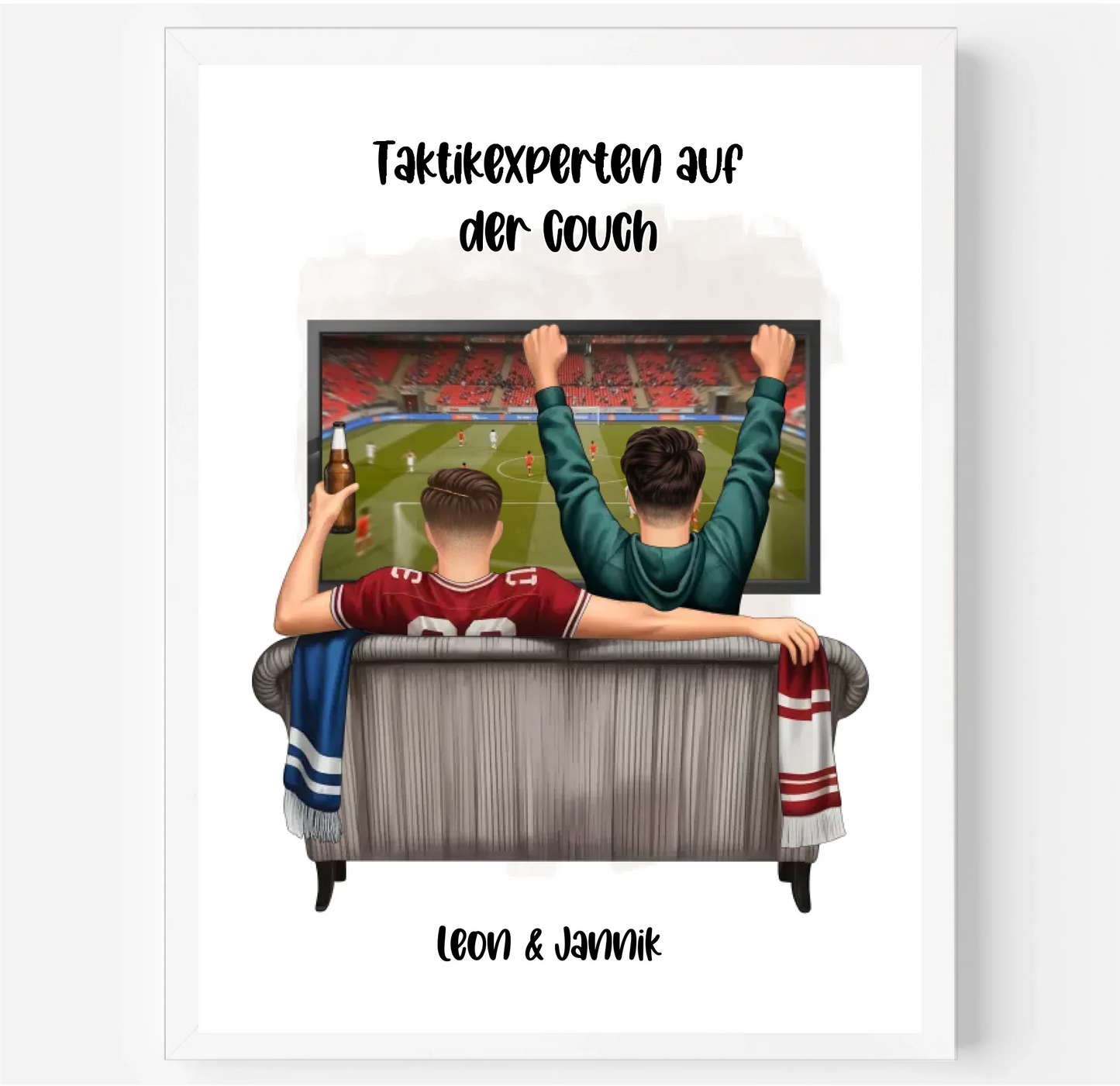 Beste Freunde Männer Sport Poster