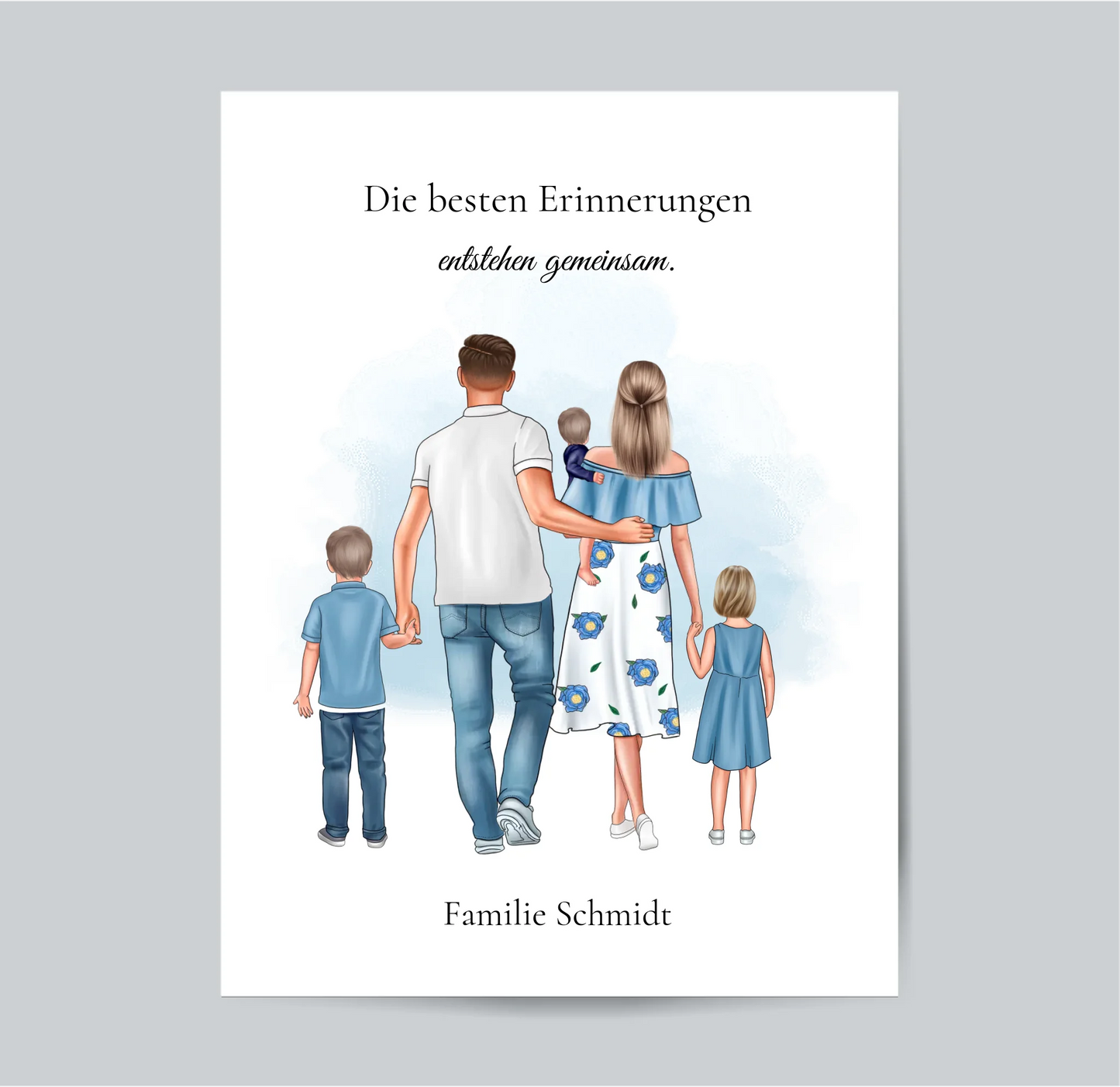 Familie 3 Kinder Poster