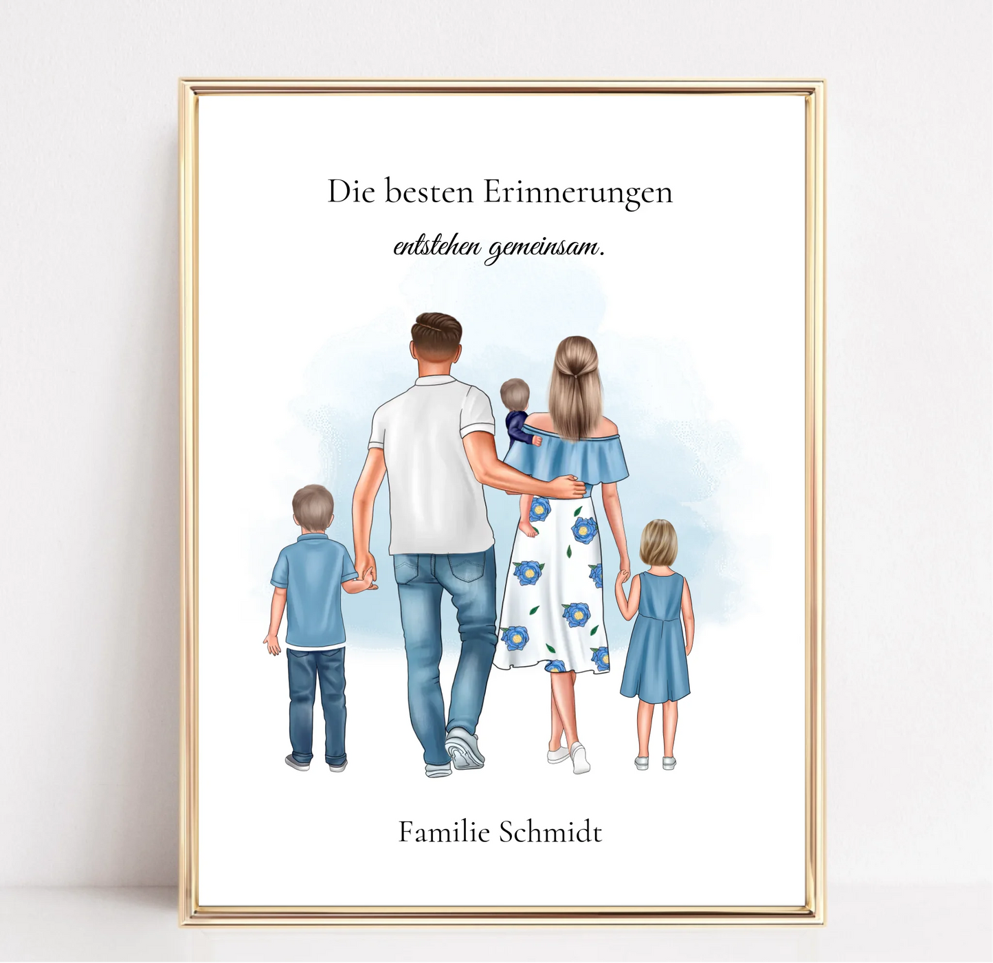 Familie 3 Kinder Poster