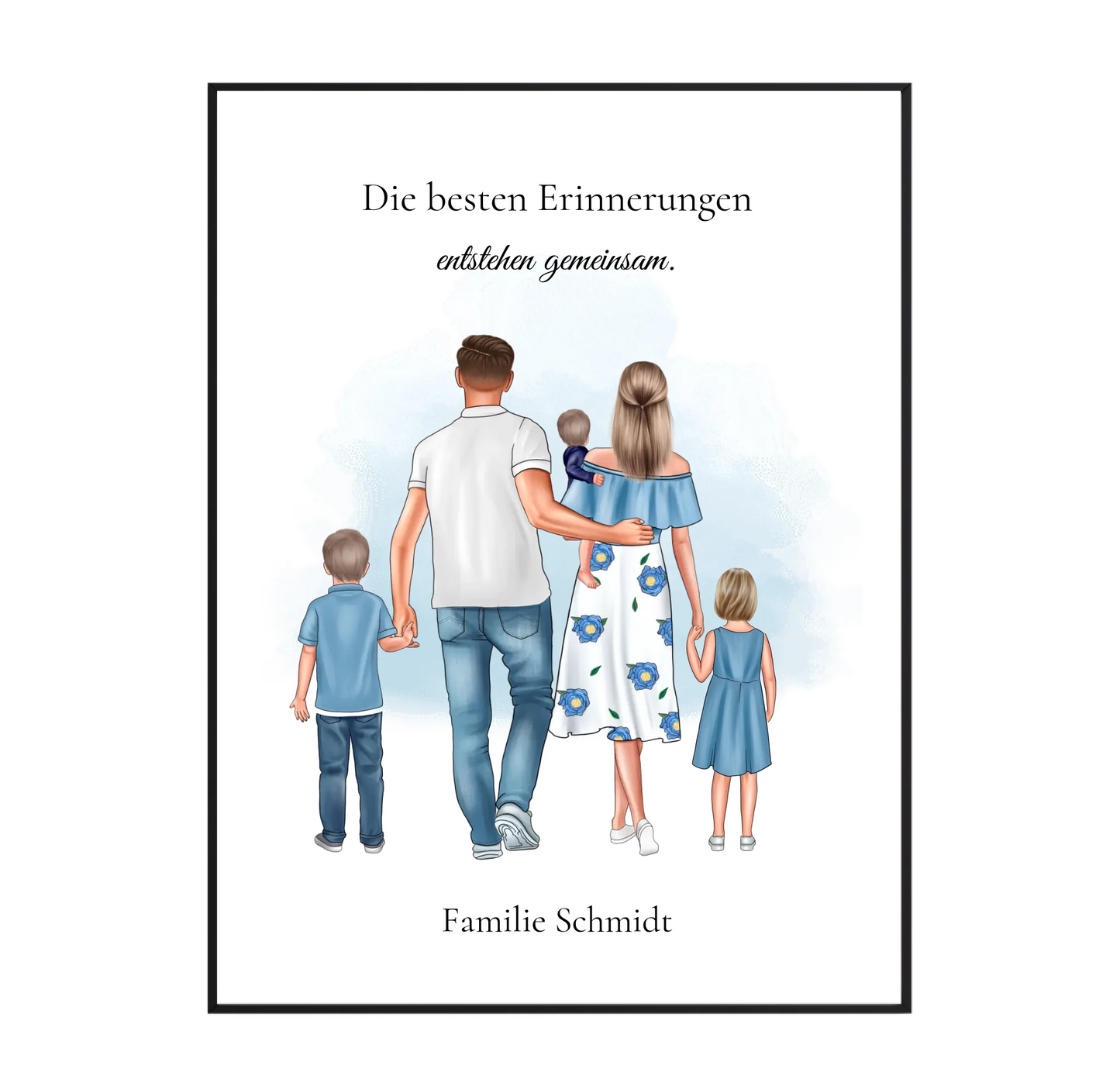 Familie 3 Kinder Poster