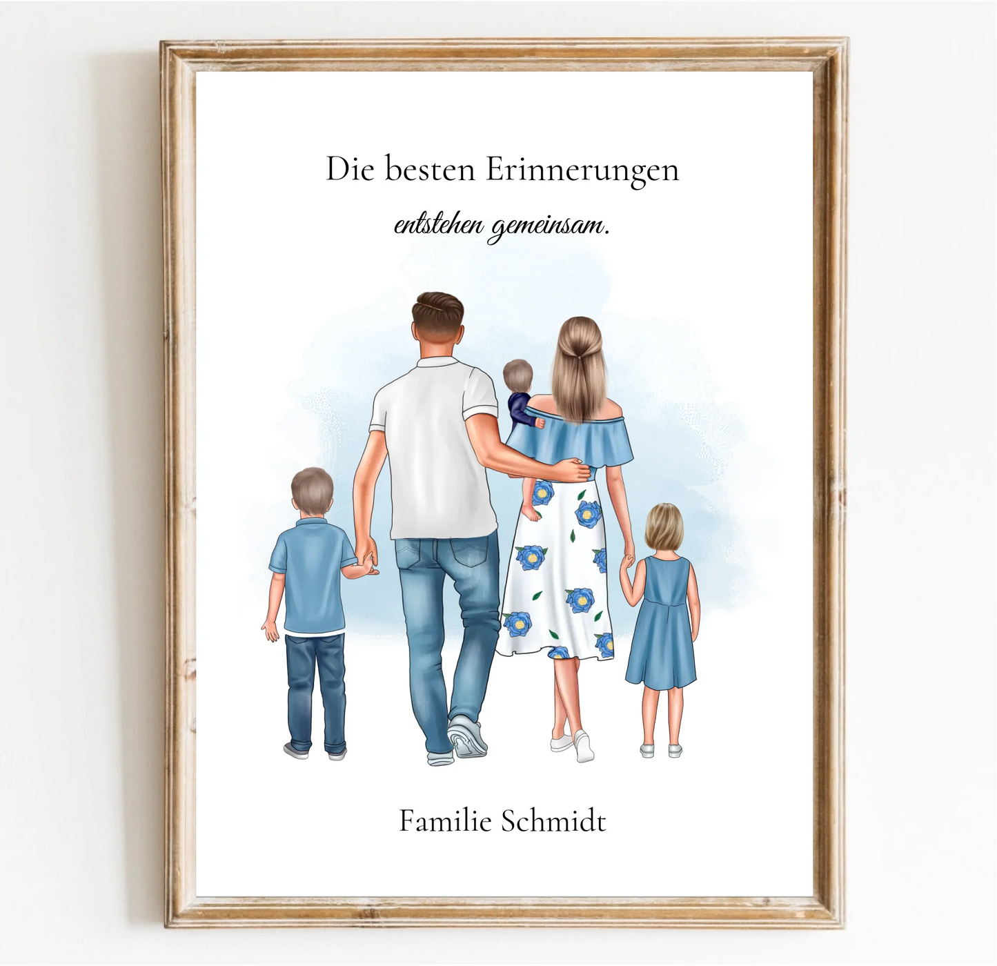 Familie 3 Kinder Poster