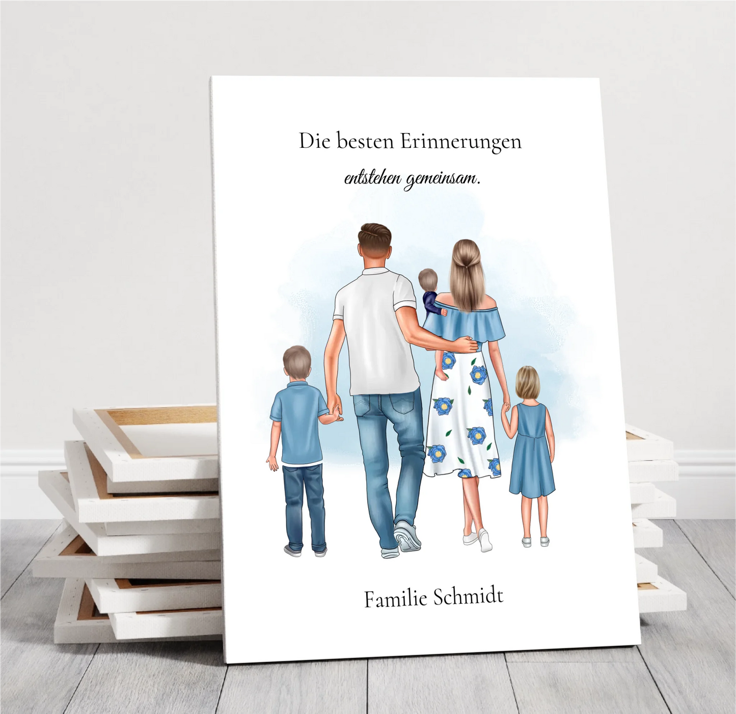 Familie 3 Kinder Poster
