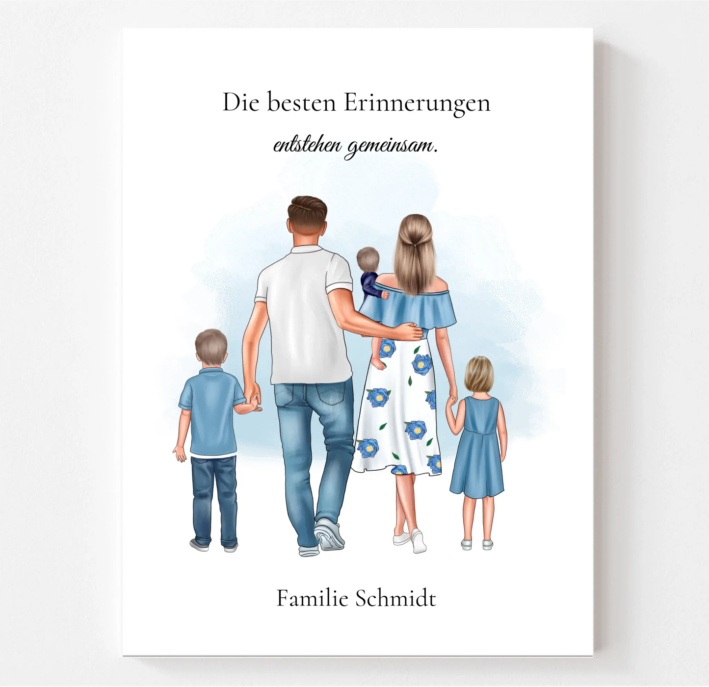 Familie 3 Kinder Poster