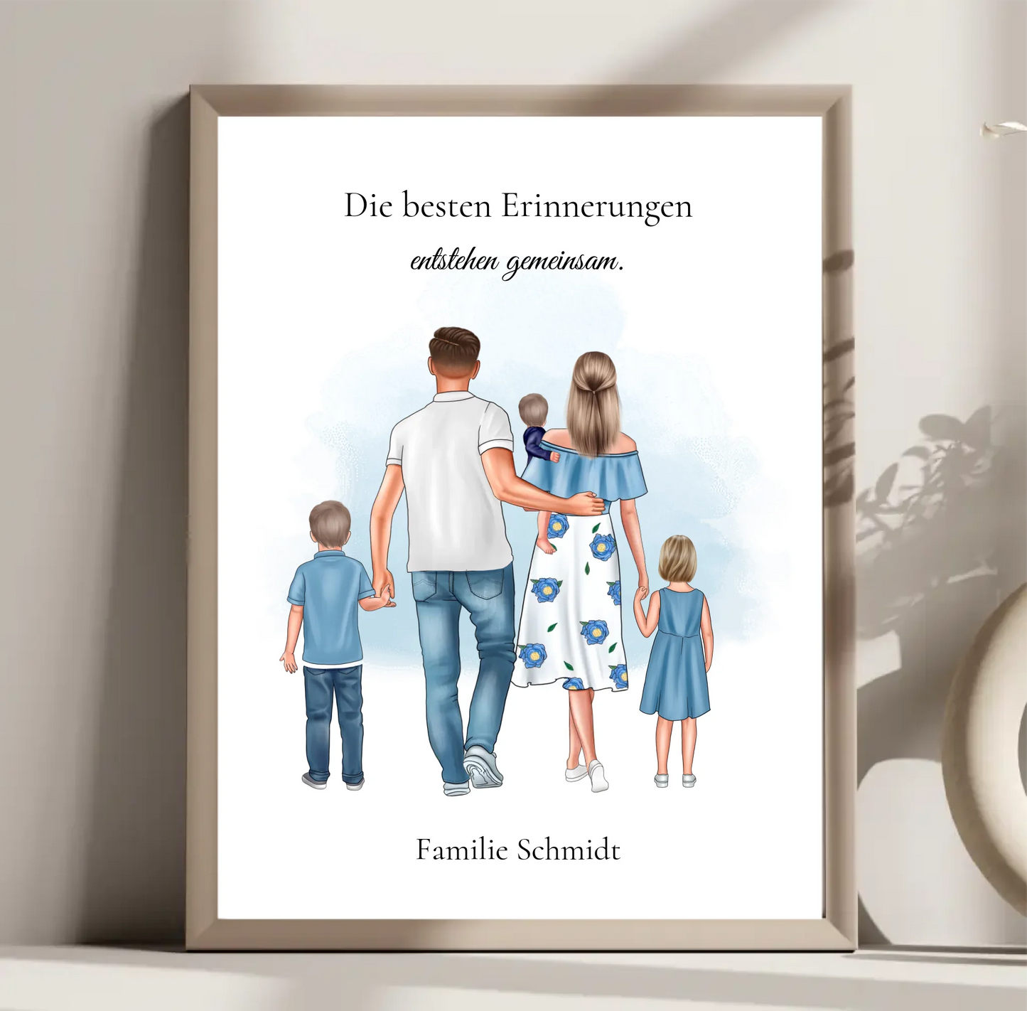 Familie 3 Kinder Poster