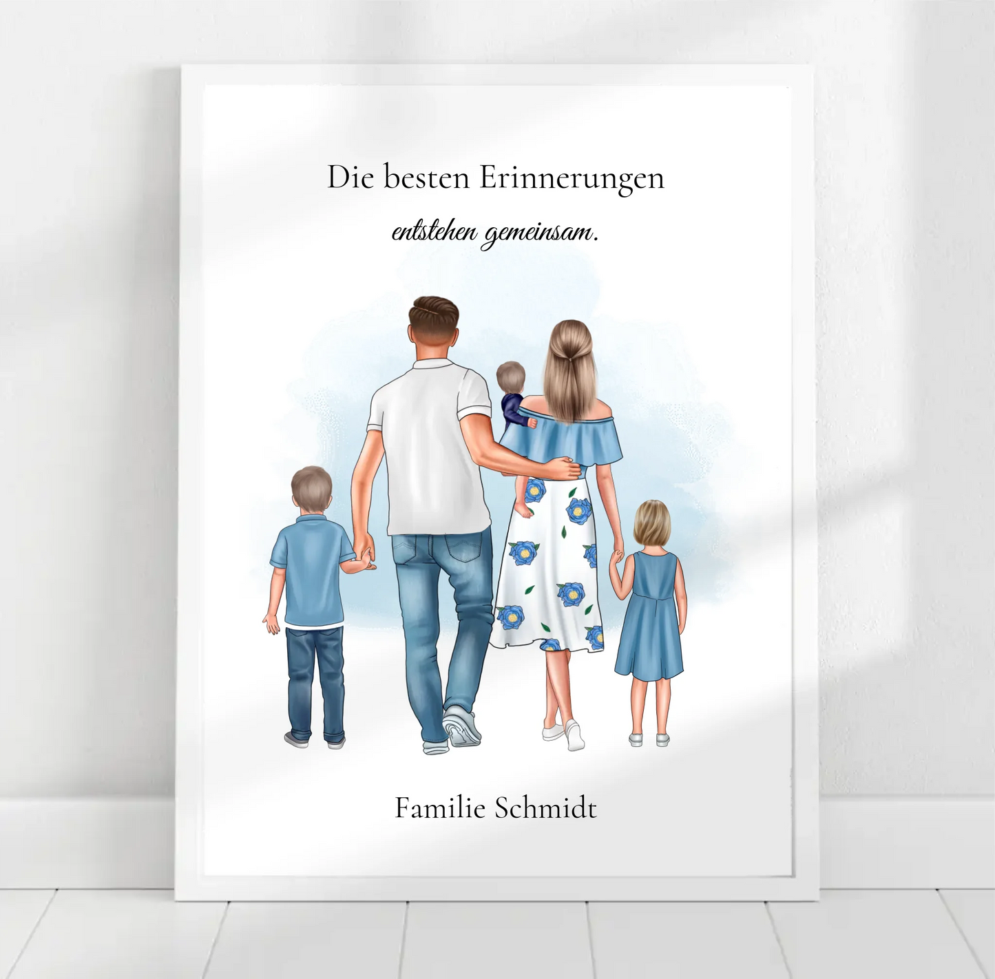 Familie 3 Kinder Poster