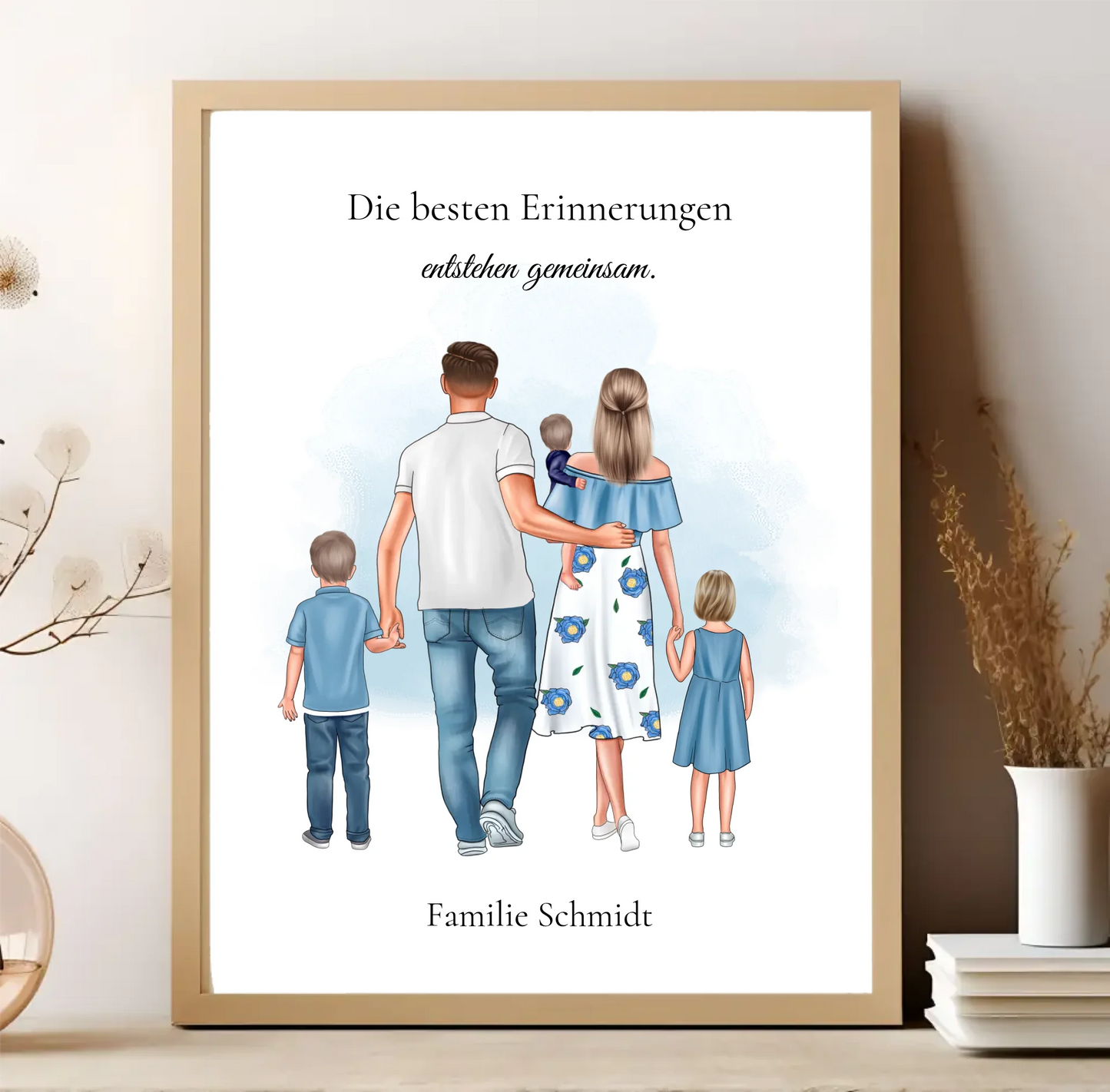 Familie 3 Kinder Poster