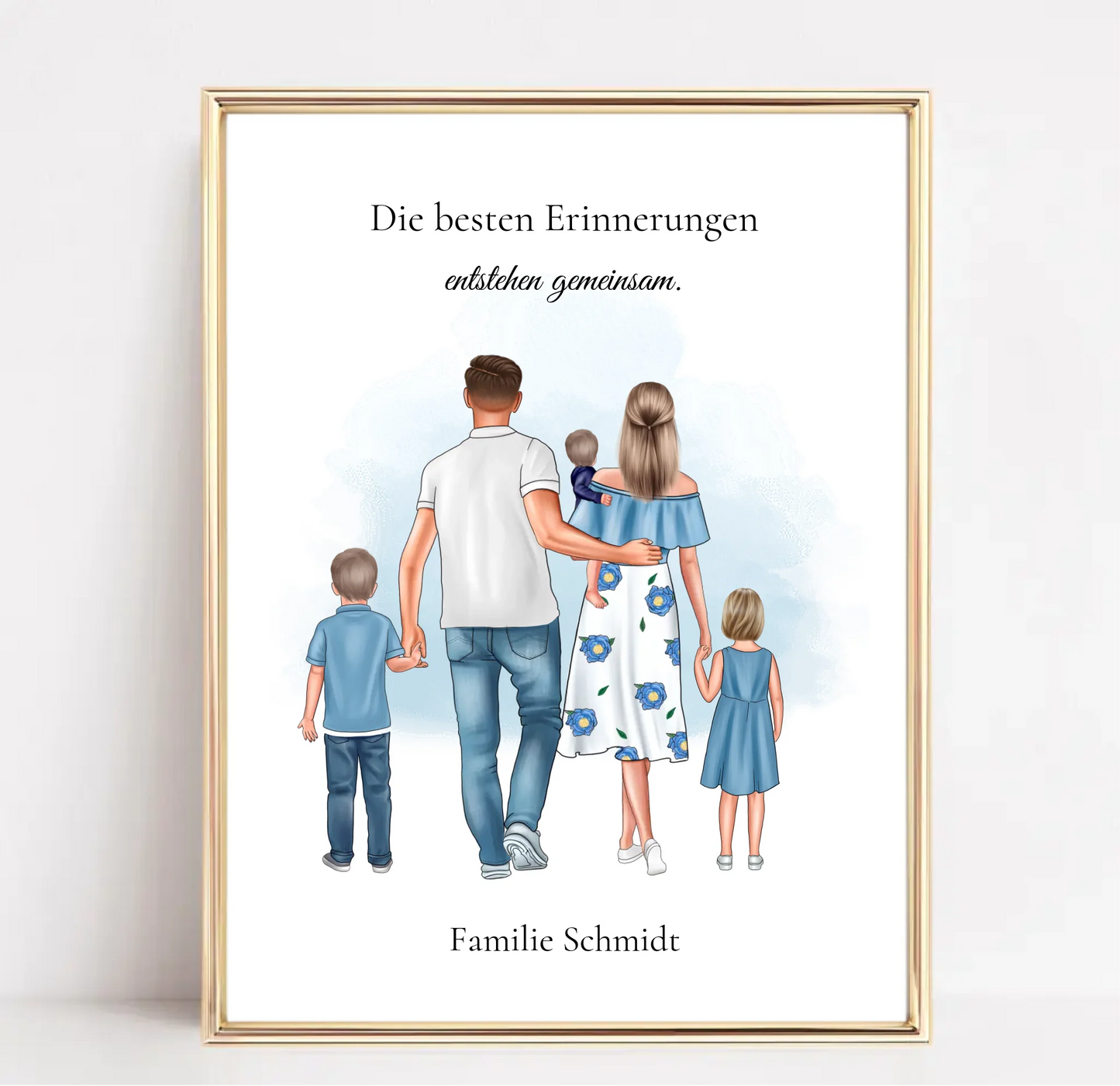 Familie 3 Kinder Poster