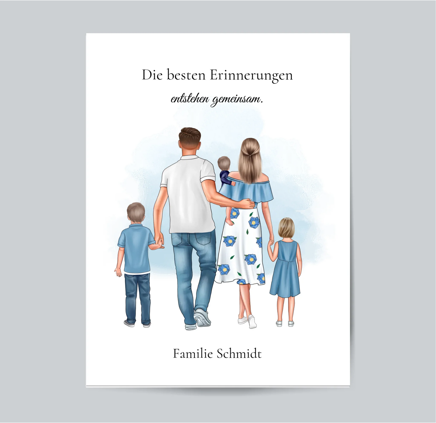 Familie 3 Kinder Poster