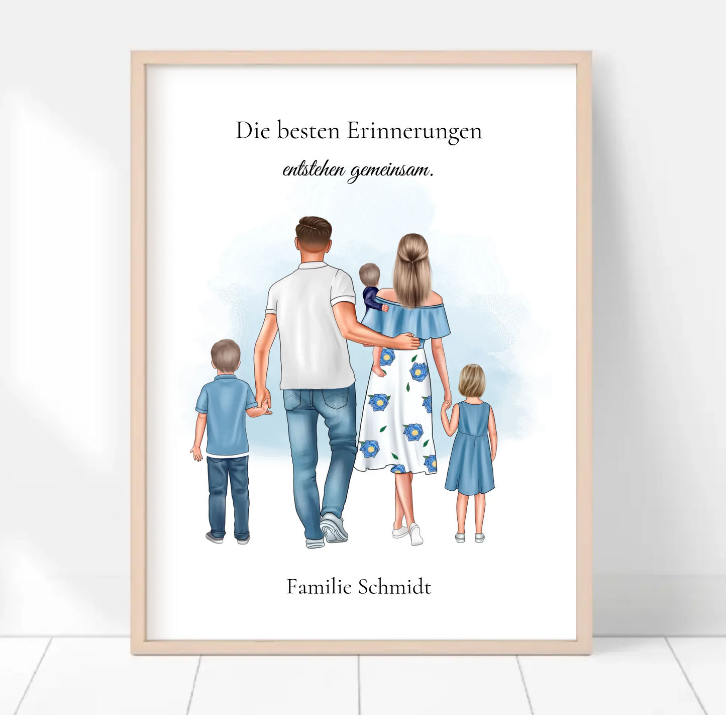 Familie 3 Kinder Poster