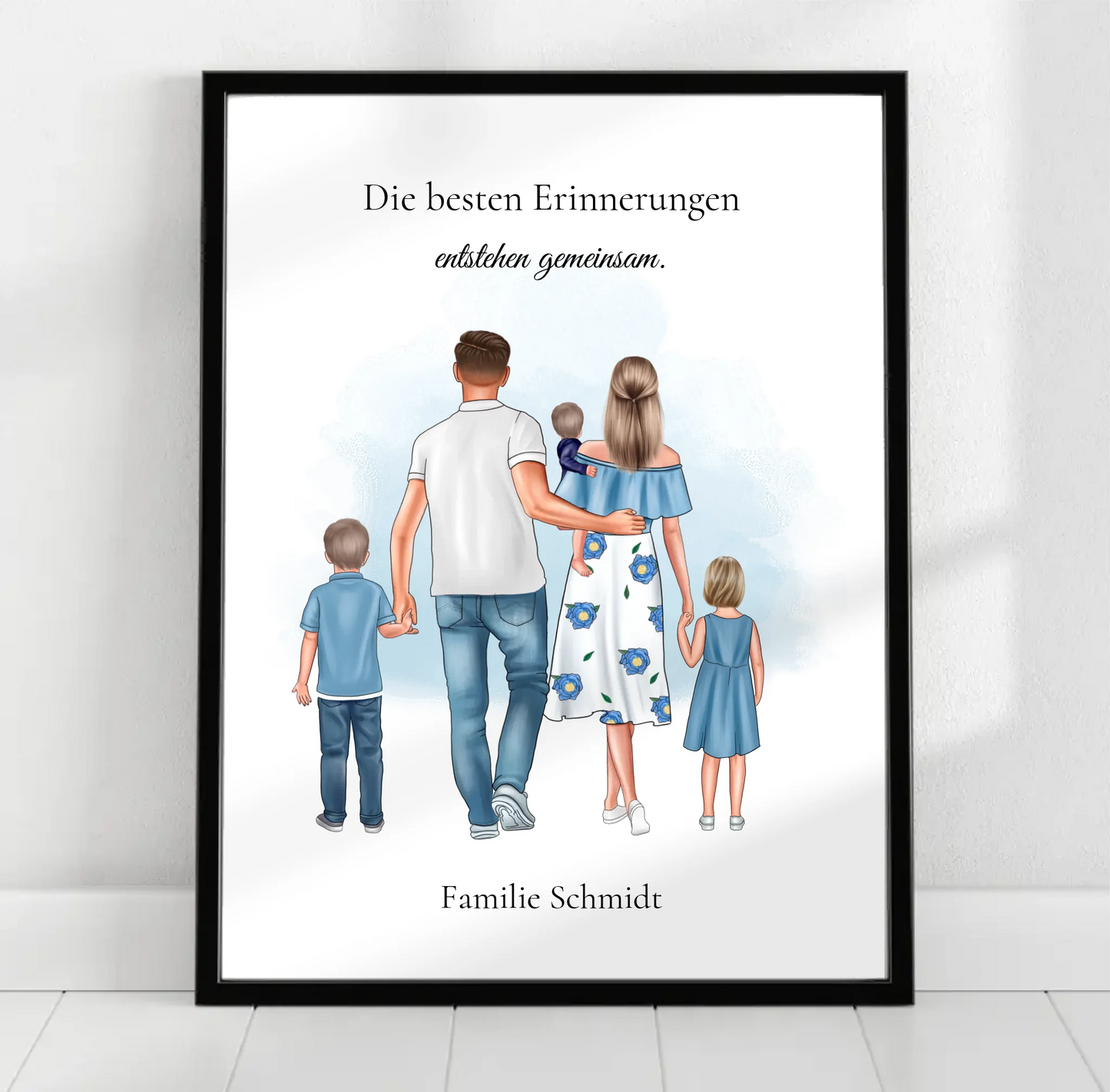 Familie 3 Kinder Poster