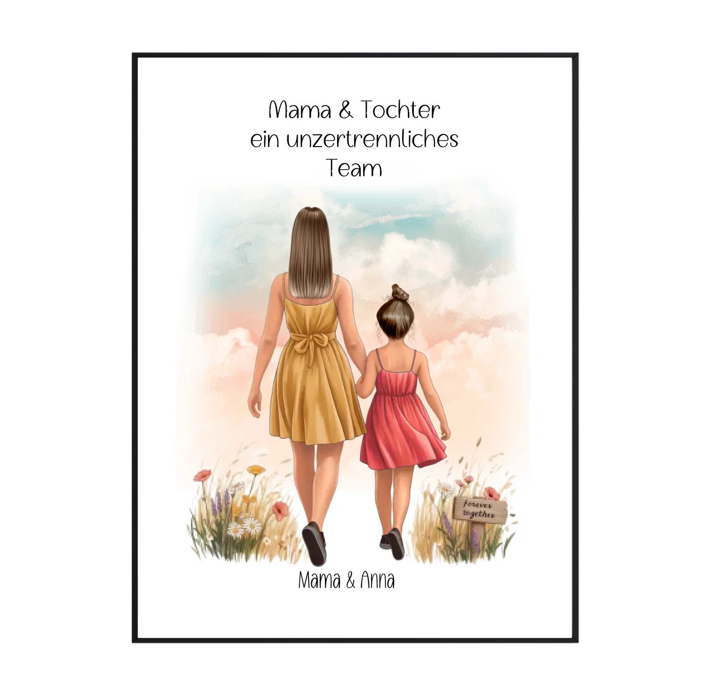 Mama & Tochter Sommer Poster