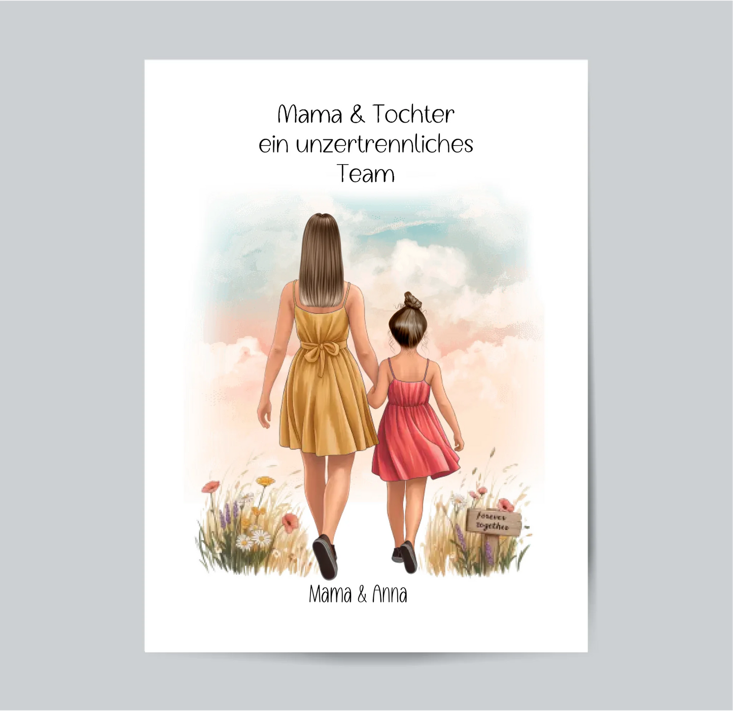 Mama & Tochter Sommer Poster