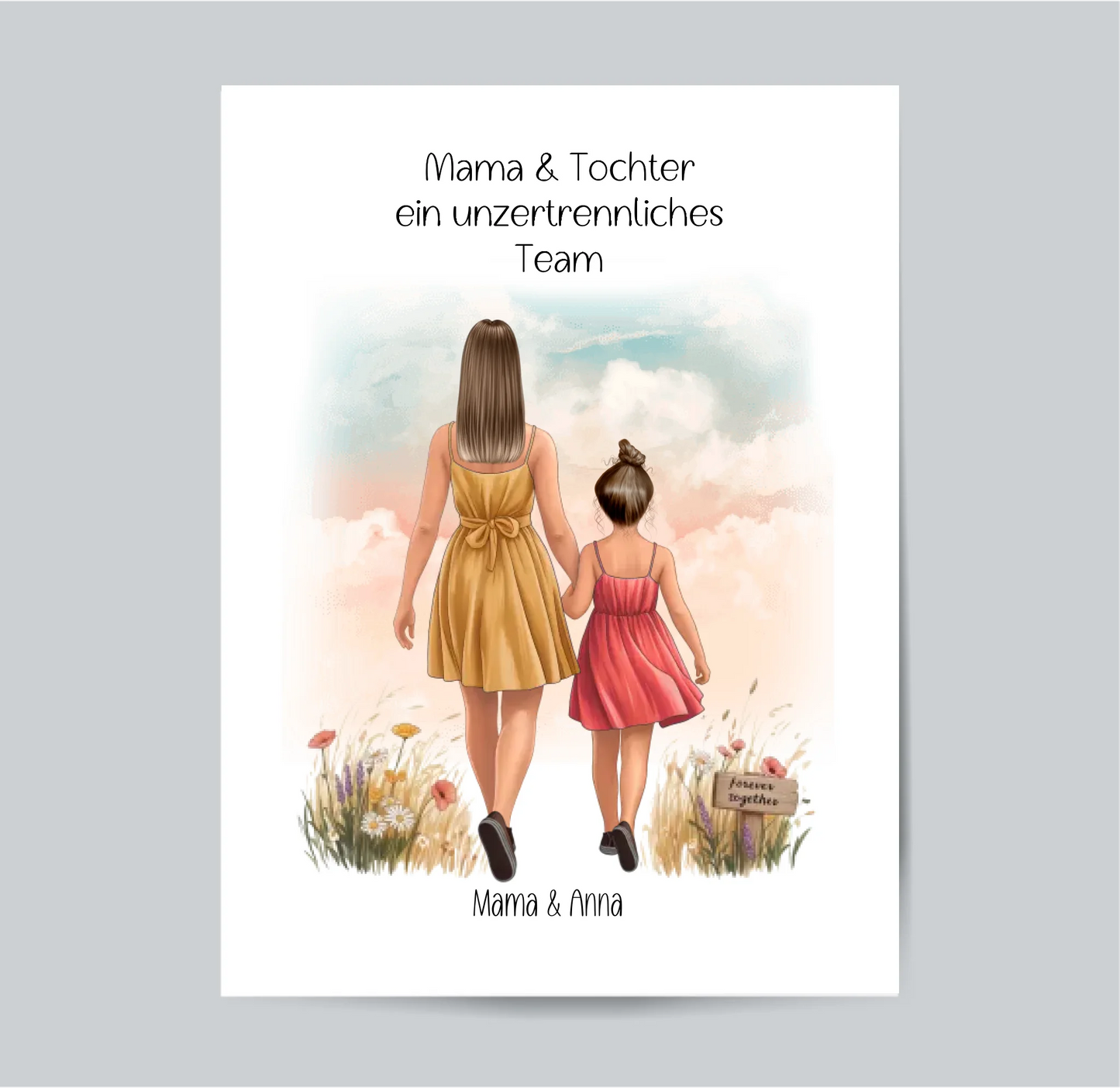 Mama & Tochter Sommer Poster