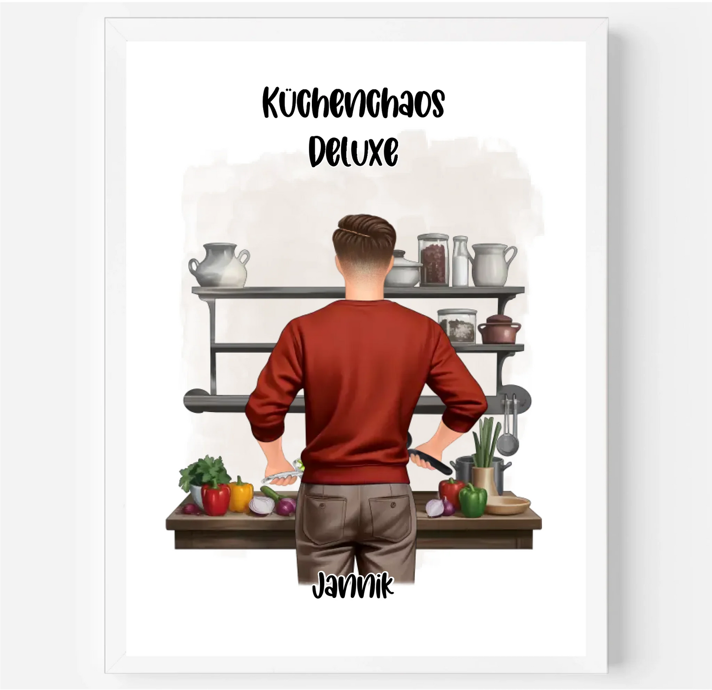 Mann kochen Poster